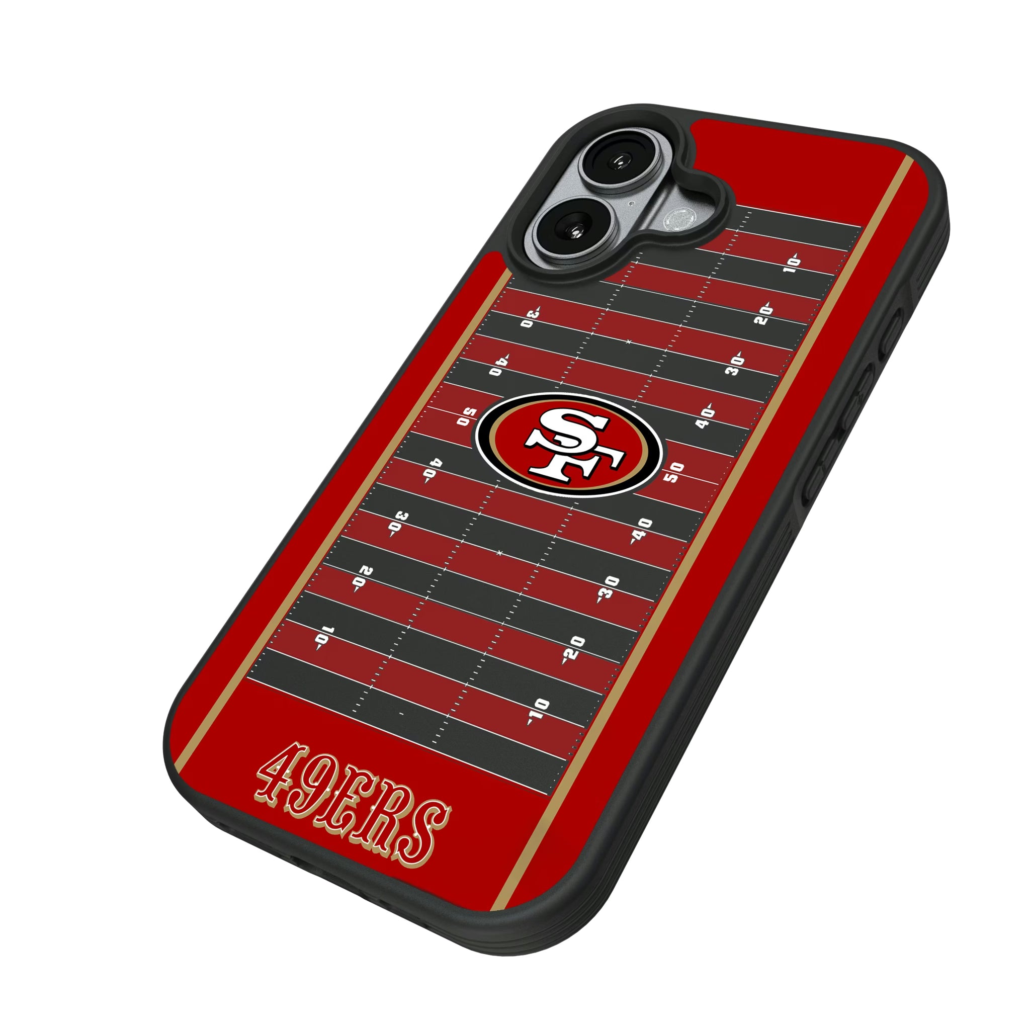San Francisco 49ers Field iPhone Bump Phone Case for Apple iPhone - Isometric View#Device_iPhone 17