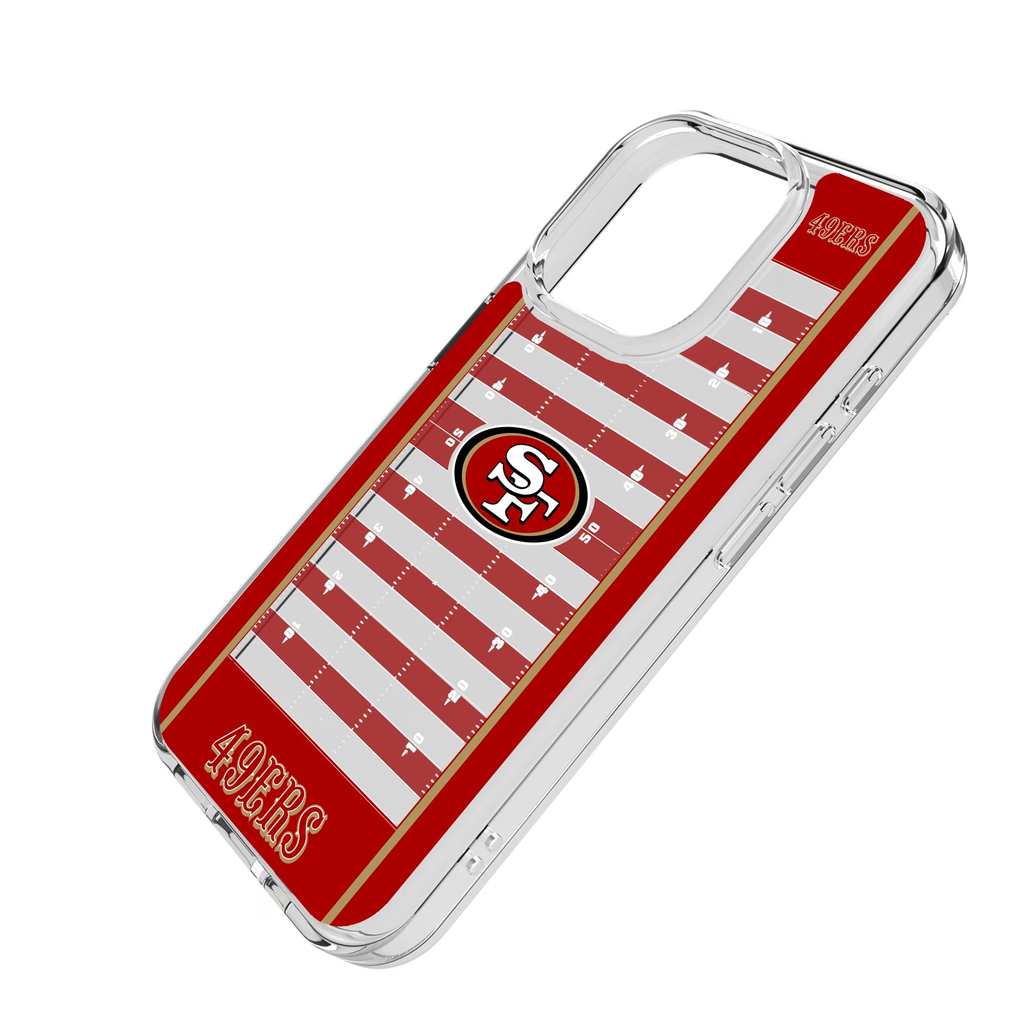 San Francisco 49ers Field iPhone Clear Phone Case for Apple iPhone - Isometric View