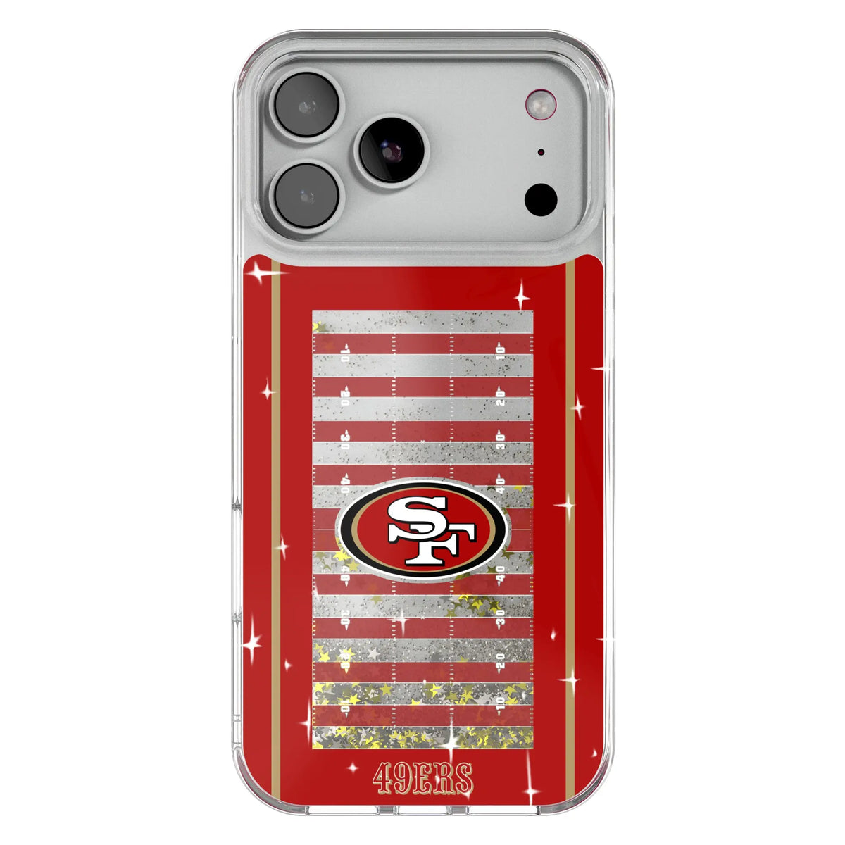 San Francisco 49ers Field Glitter Phone Case for Apple iPhone