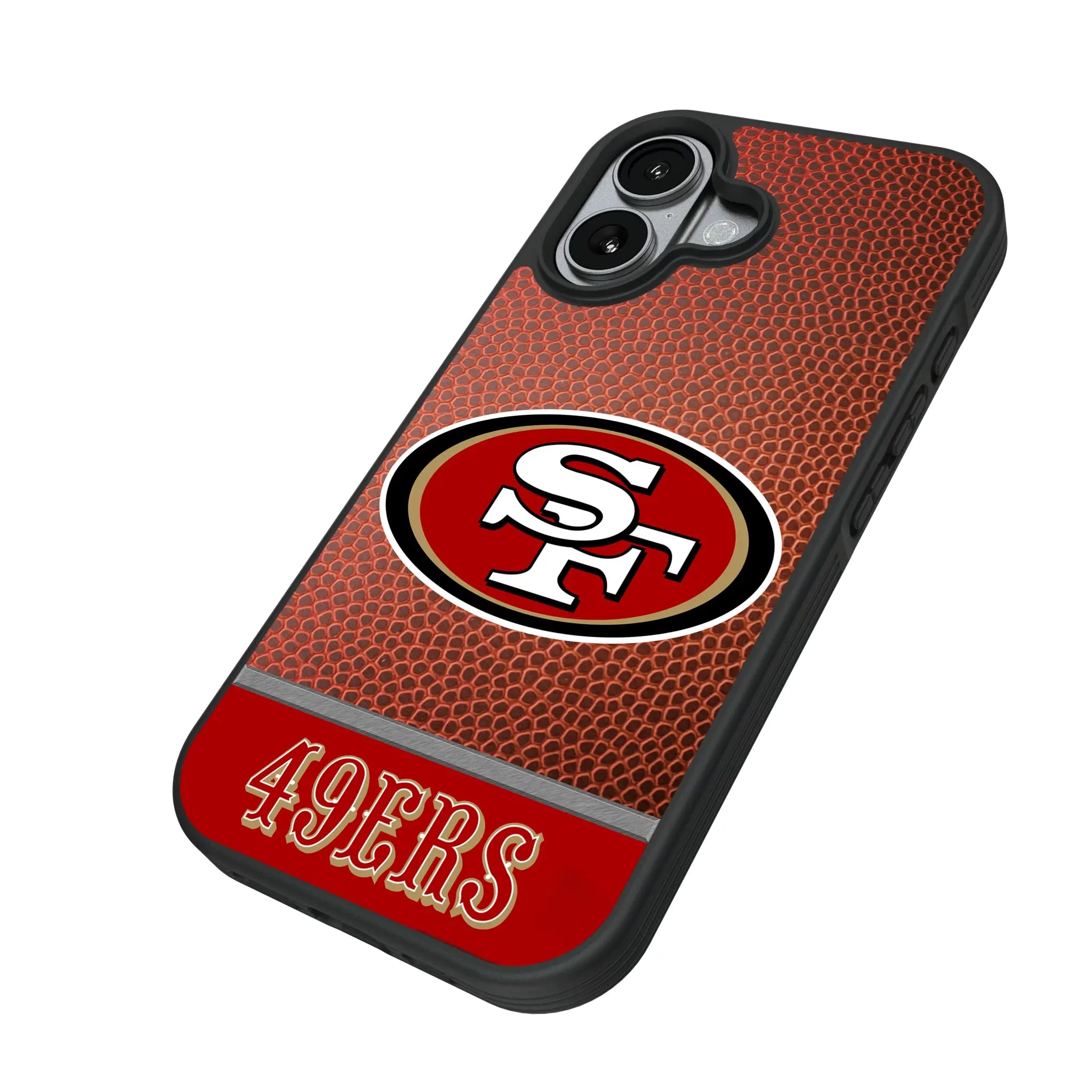San Francisco 49ers Football Wordmark iPhone Bump Phone Case for Apple iPhone - Isometric View#Device_iPhone 17