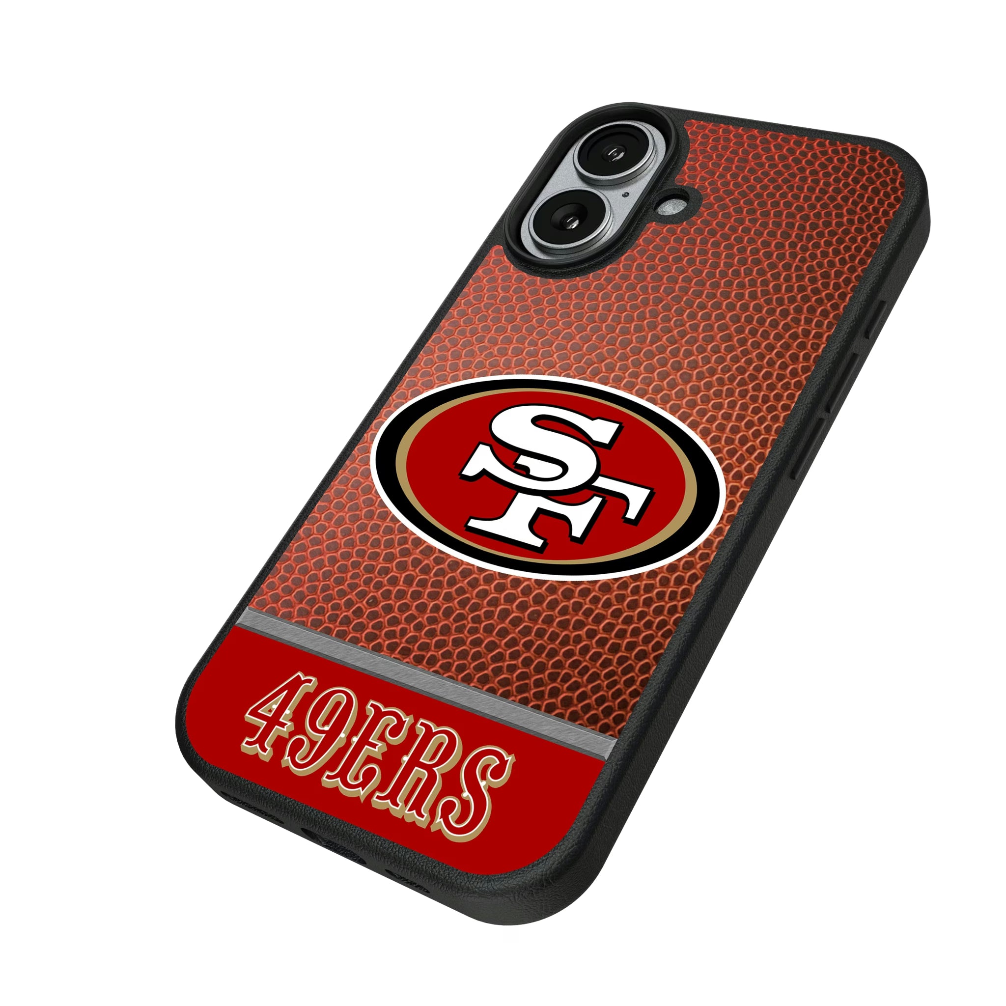 San Francisco 49ers Football Wordmark iPhone MagSafe Compatible Phone Case for Apple iPhone - Isometric View#Device_iPhone 17
