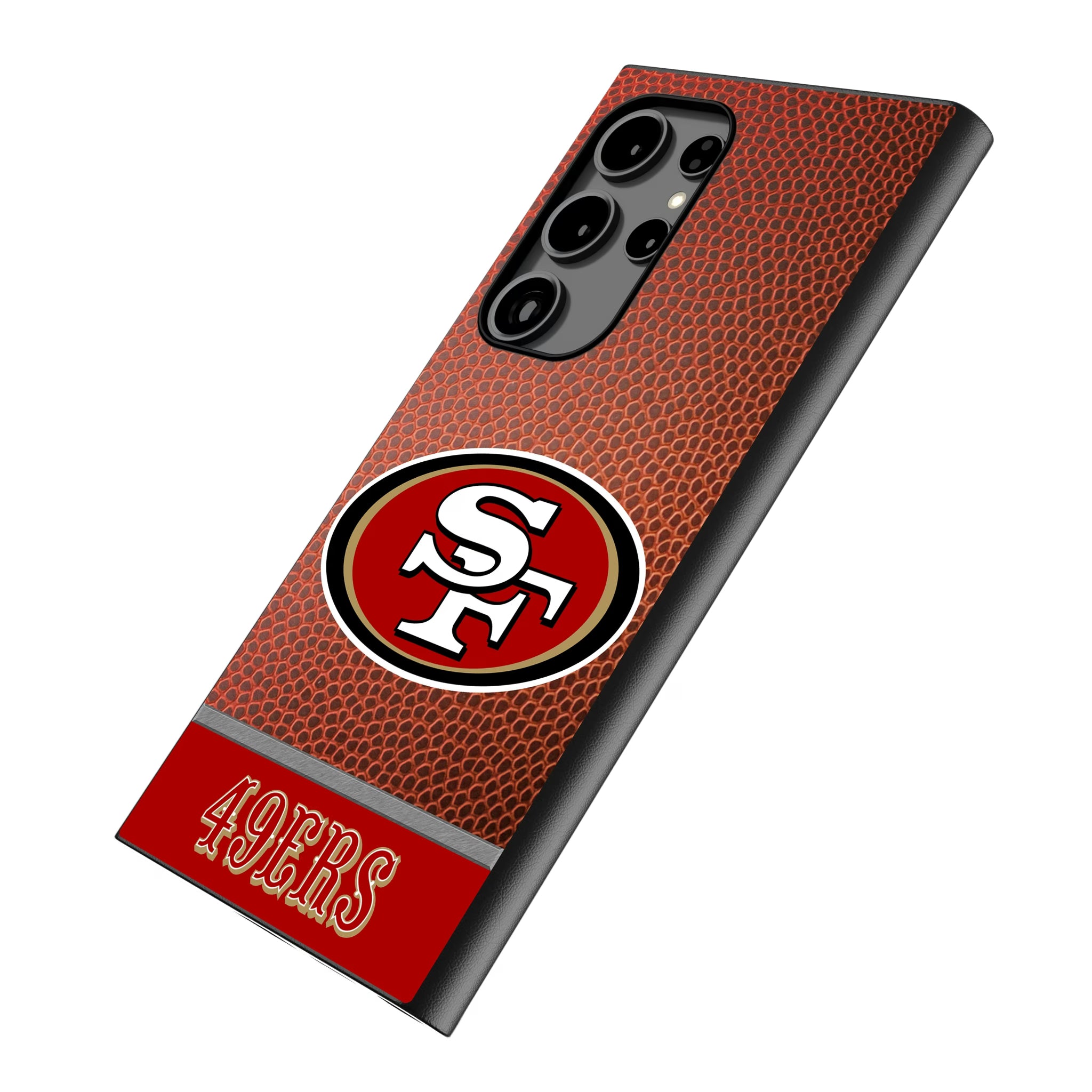 San Francisco 49ers Football Wordmark Galaxy MagSafe Compatible Phone Case for Samsung Galaxy - Isometric View