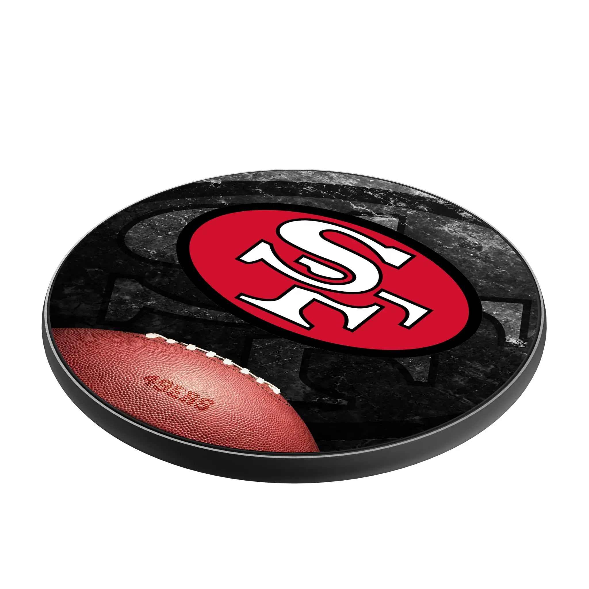 San Francisco 49ers Historic Collection Legendary 15-Watt Wireless Charger - Isometric View