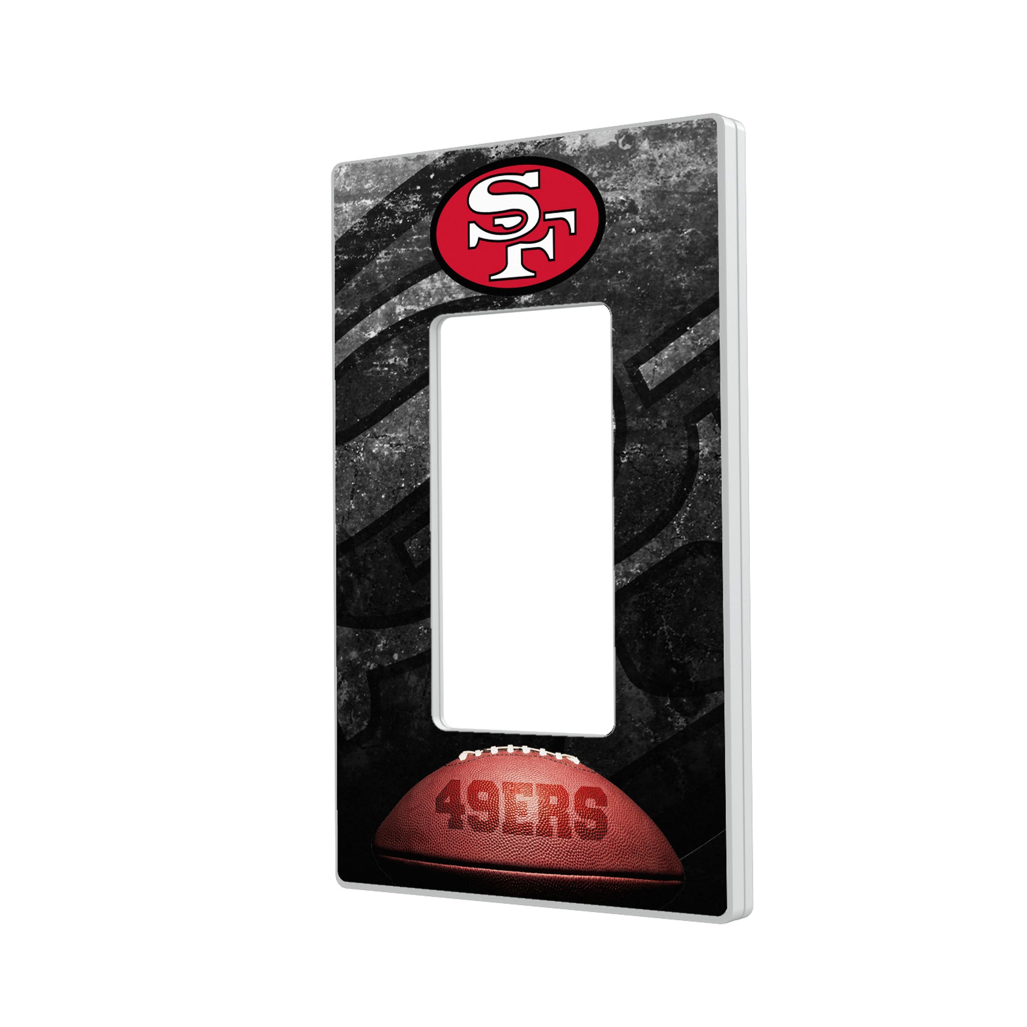 San Francisco 49ers Historic Collection Legendary Hidden-Screw Light Switch Plate#Style_Single Rocker