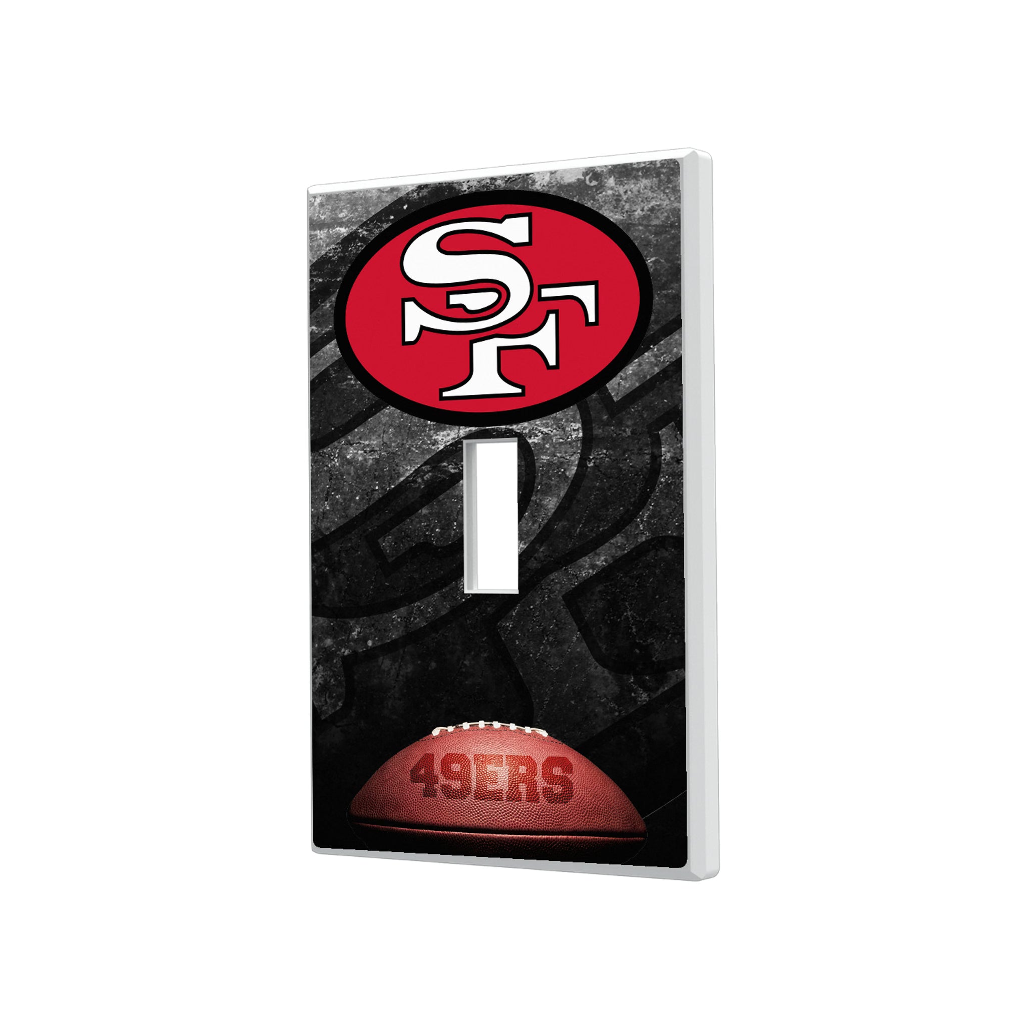 San Francisco 49ers Historic Collection Legendary Hidden-Screw Light Switch Plate#Style_Single Toggle