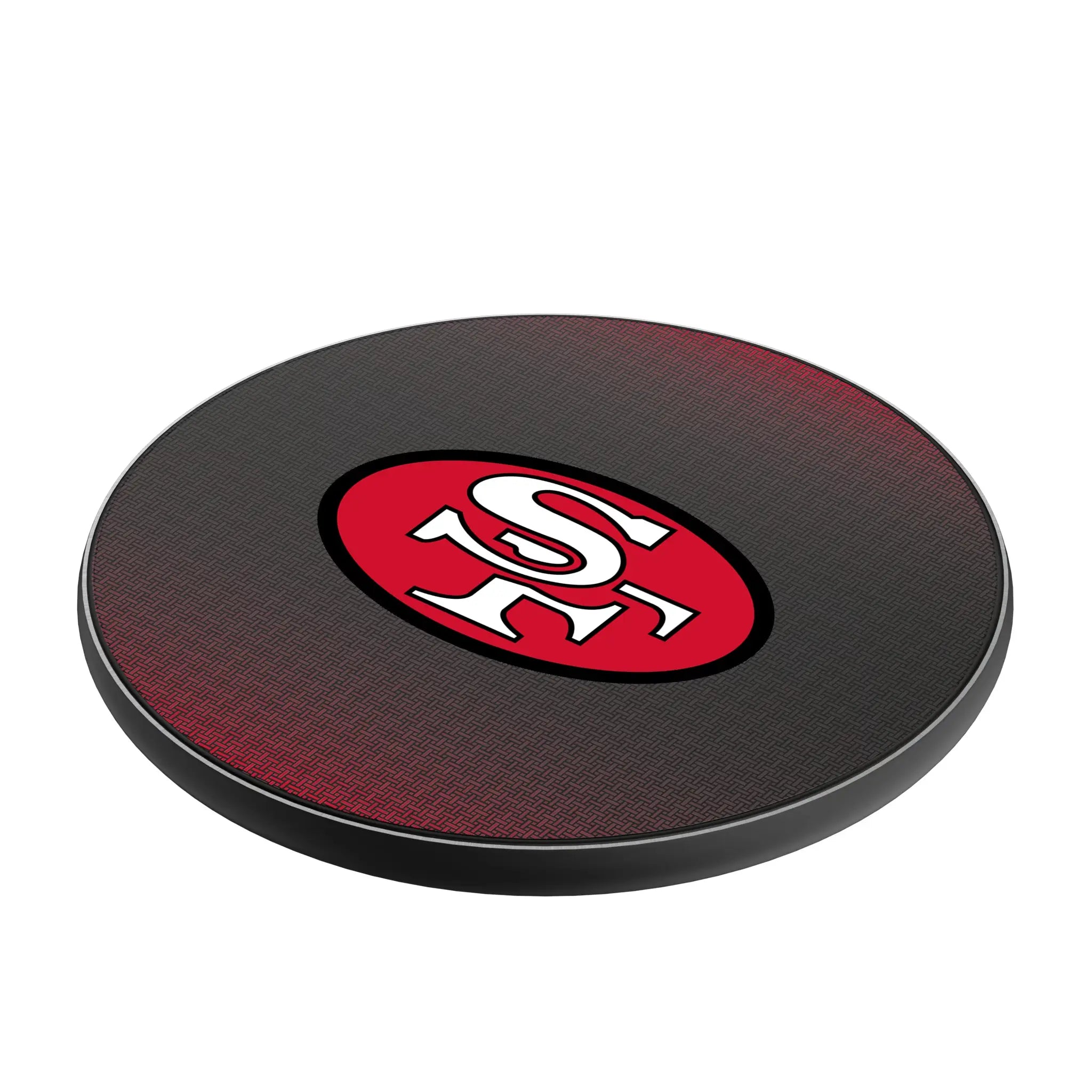 San Francisco 49ers Historic Collection Linen 15-Watt Wireless Charger - Isometric View
