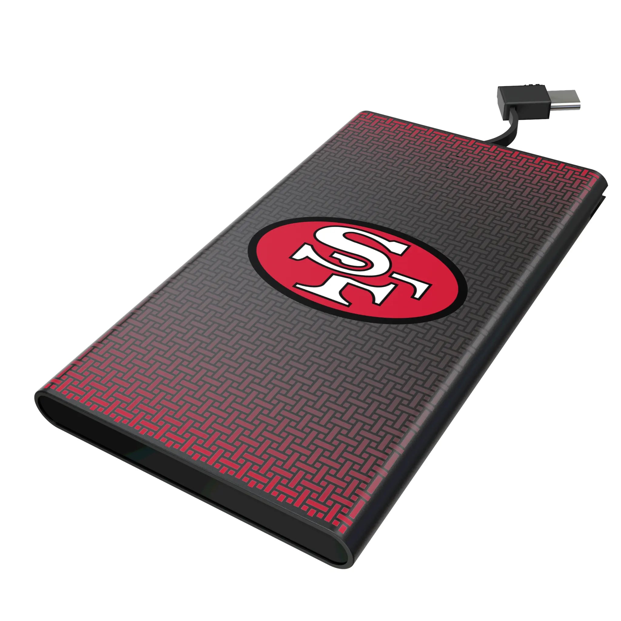 San Francisco 49ers Historic Collection Linen 5000mAh Flat Power Bank