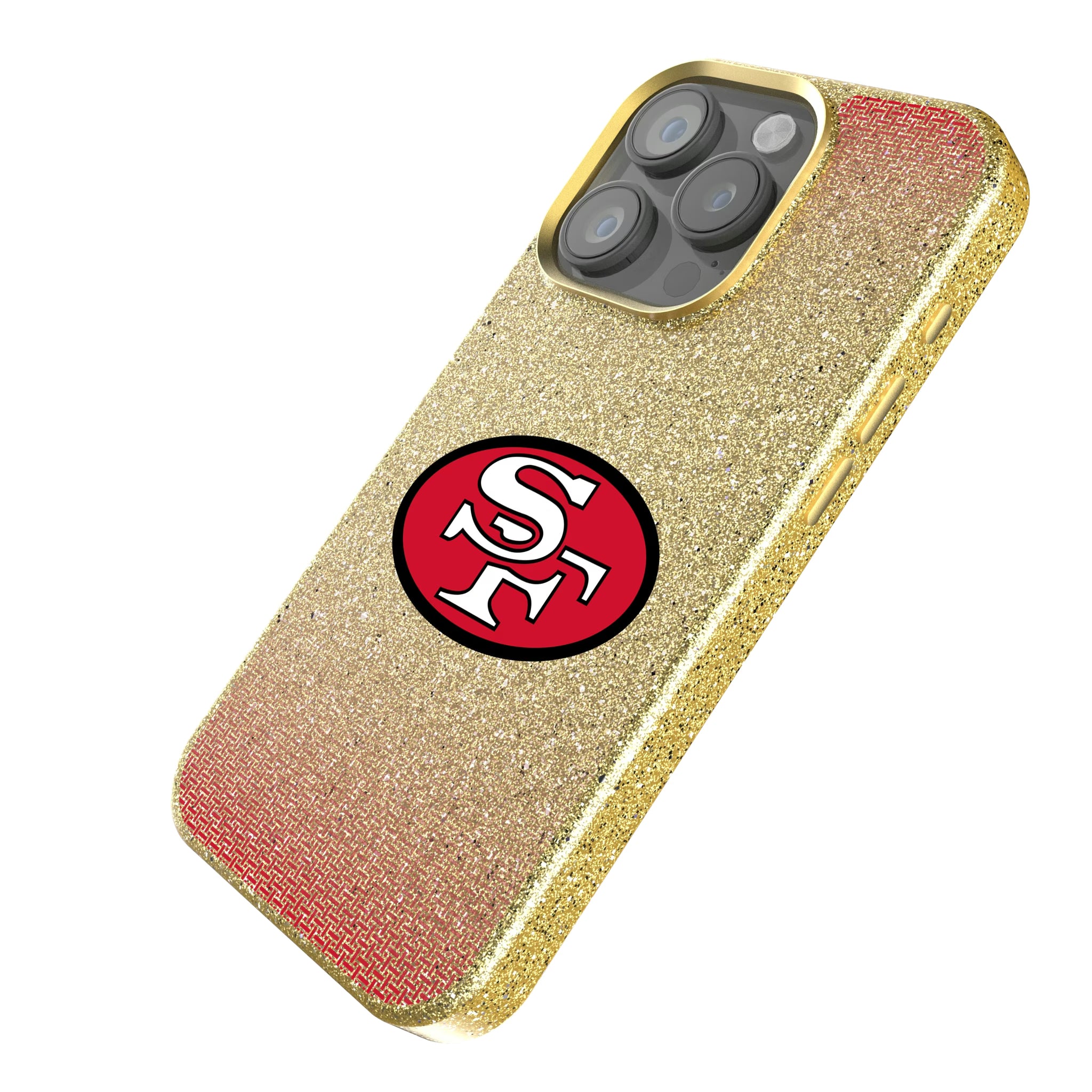 San Francisco 49ers Historic Collection Linen iPhone Bling Phone Case for Apple iPhone - Isometric View