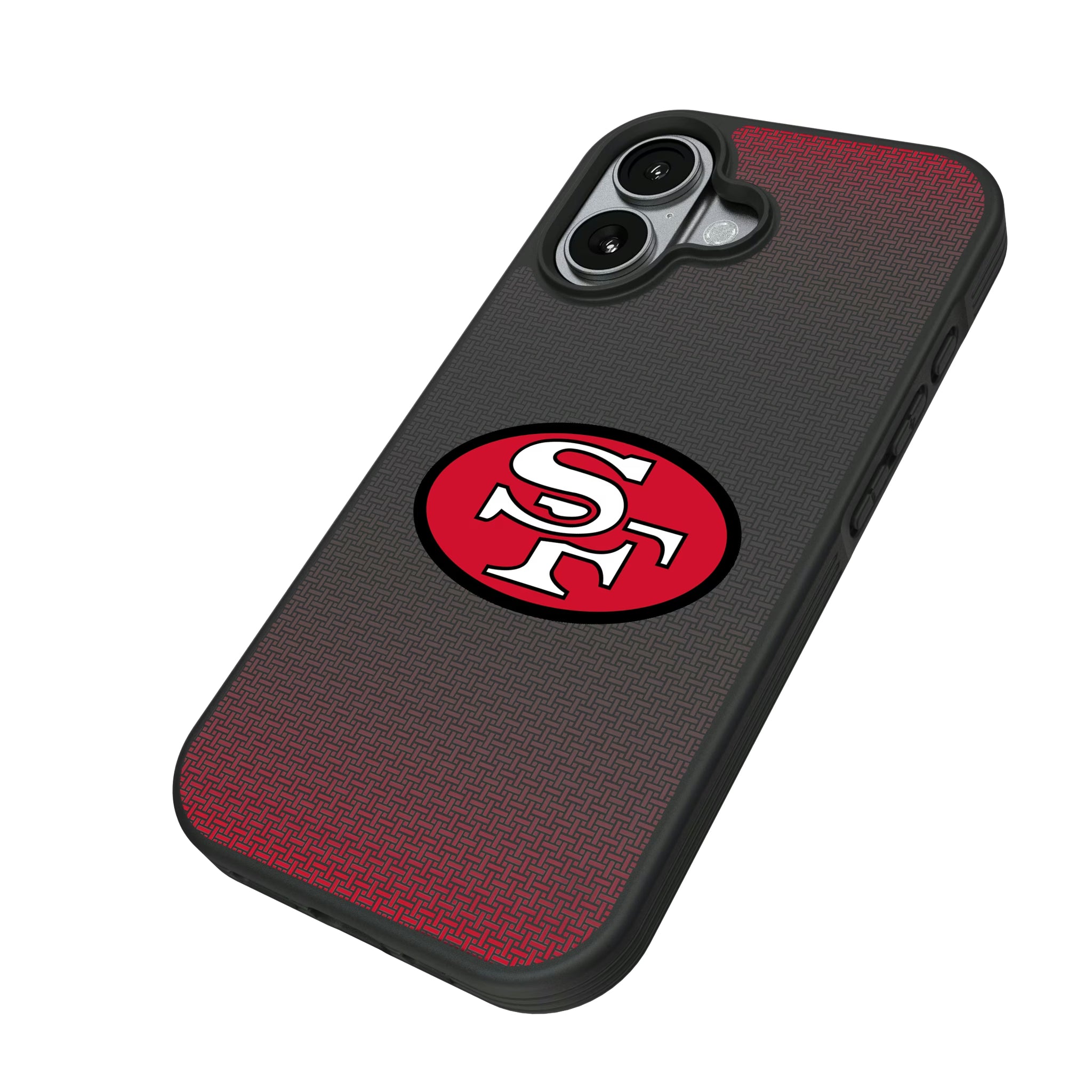 San Francisco 49ers Historic Collection Linen iPhone Bump Phone Case for Apple iPhone - Isometric View#Device_iPhone 17