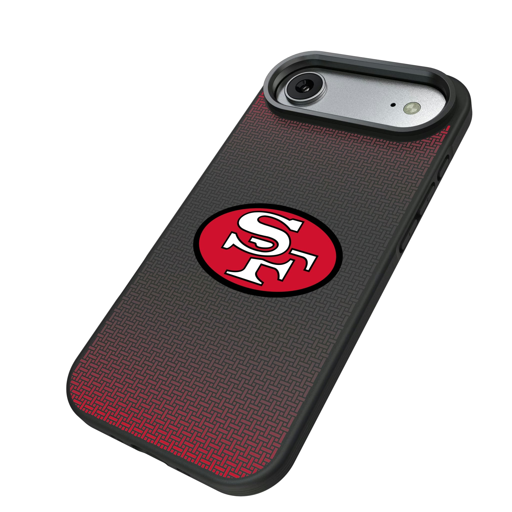 San Francisco 49ers Historic Collection Linen iPhone Bump Phone Case for Apple iPhone - Isometric View#Device_iPhone Air