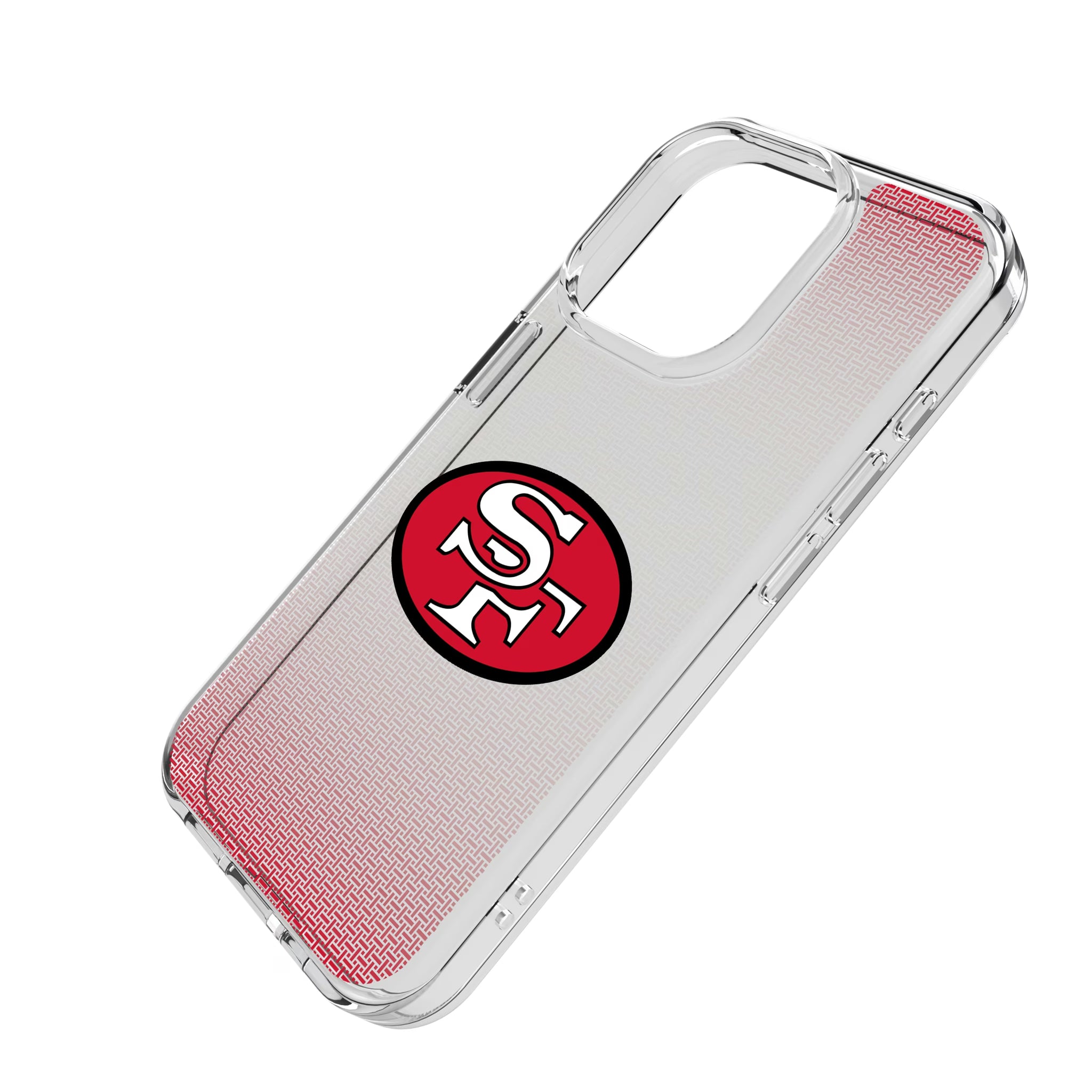 San Francisco 49ers Historic Collection Linen iPhone Clear Phone Case for Apple iPhone - Isometric View