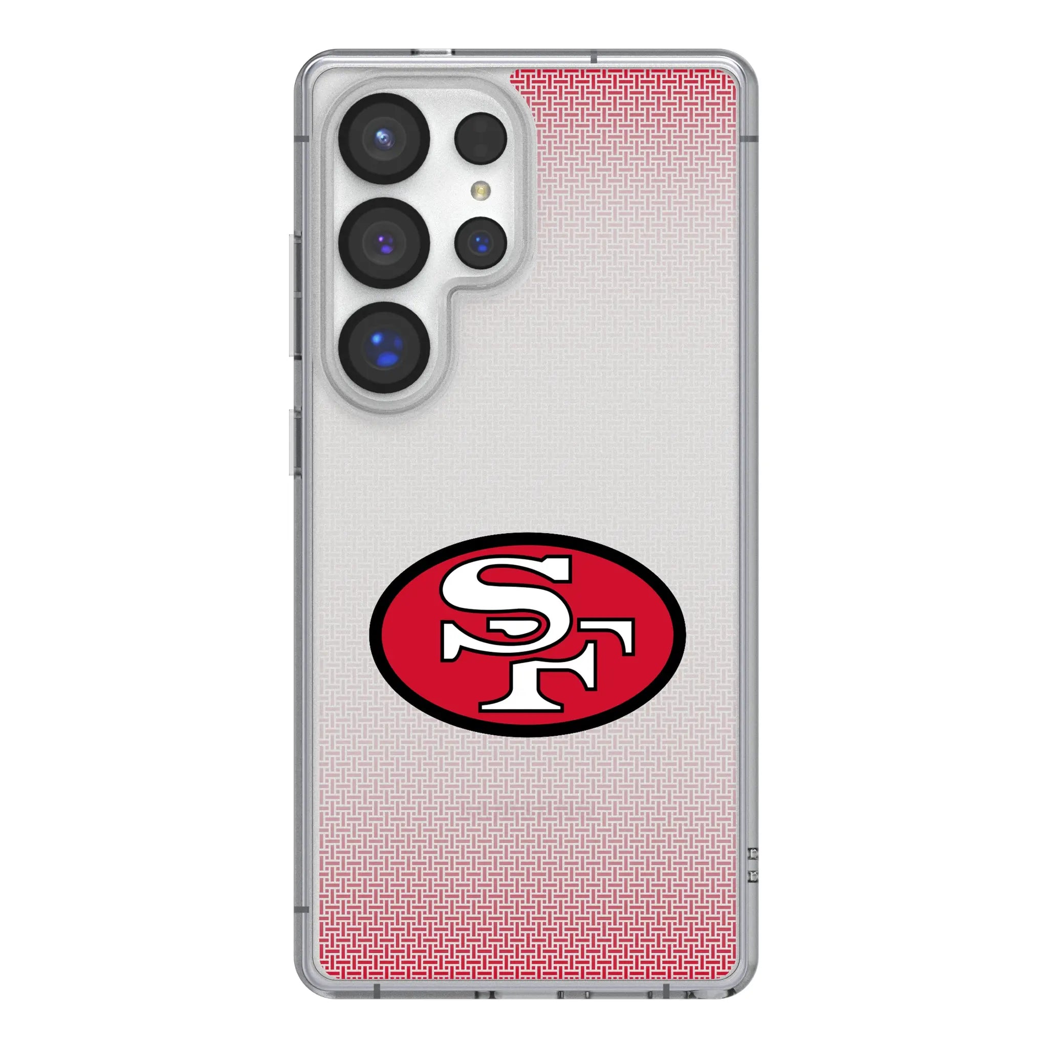 San Francisco 49ers Historic Collection Linen Galaxy Clear Phone Case for Samsung Galaxy#Device_Galaxy S25 Ultra