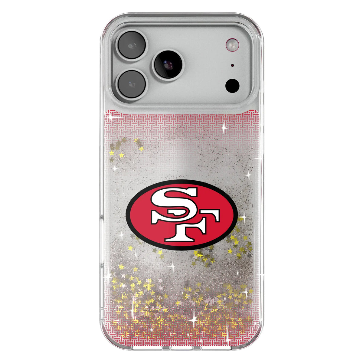 San Francisco 49ers Historic Collection Linen Glitter Phone Case for Apple iPhone