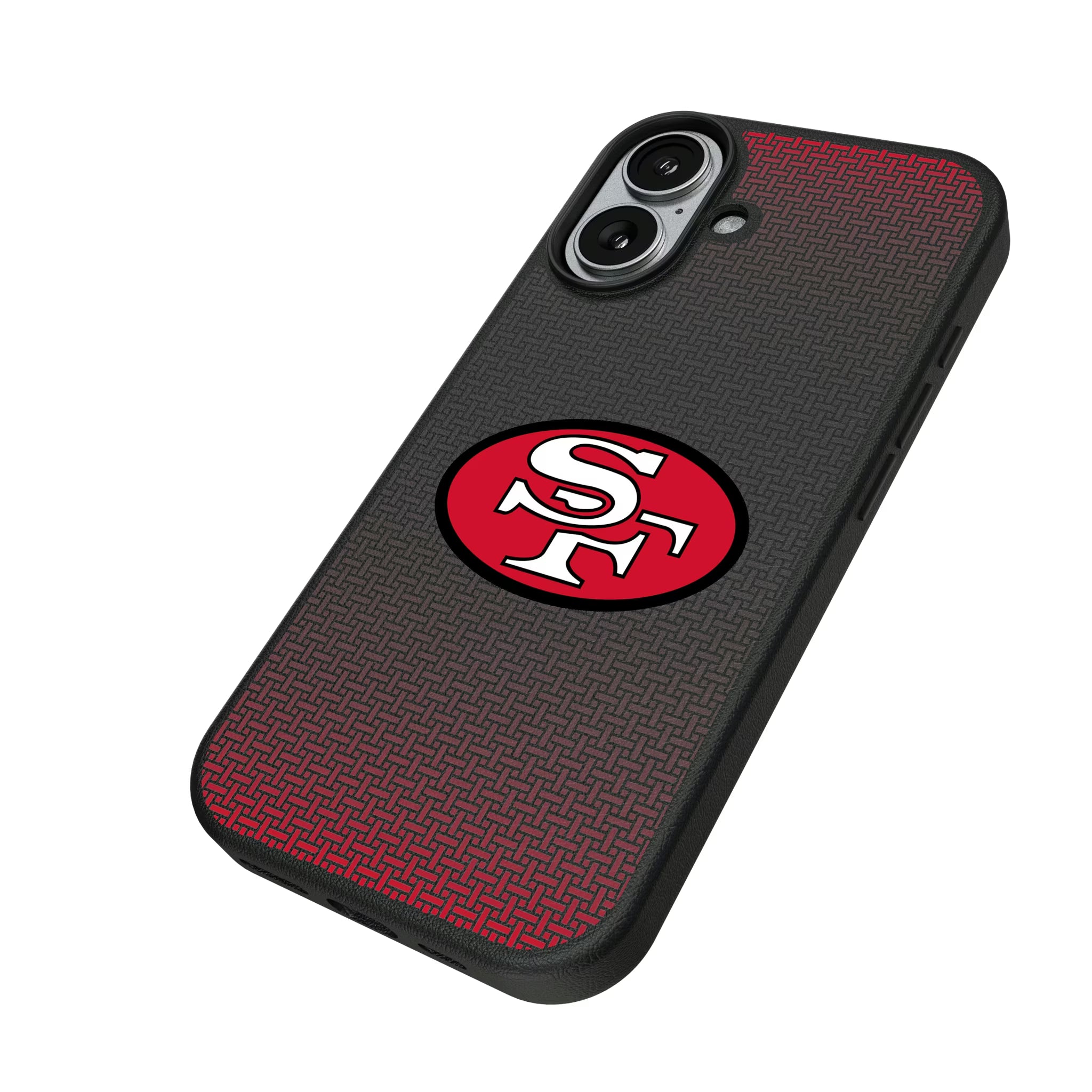San Francisco 49ers Historic Collection Linen iPhone MagSafe Compatible Phone Case for Apple iPhone - Isometric View#Device_iPhone 17