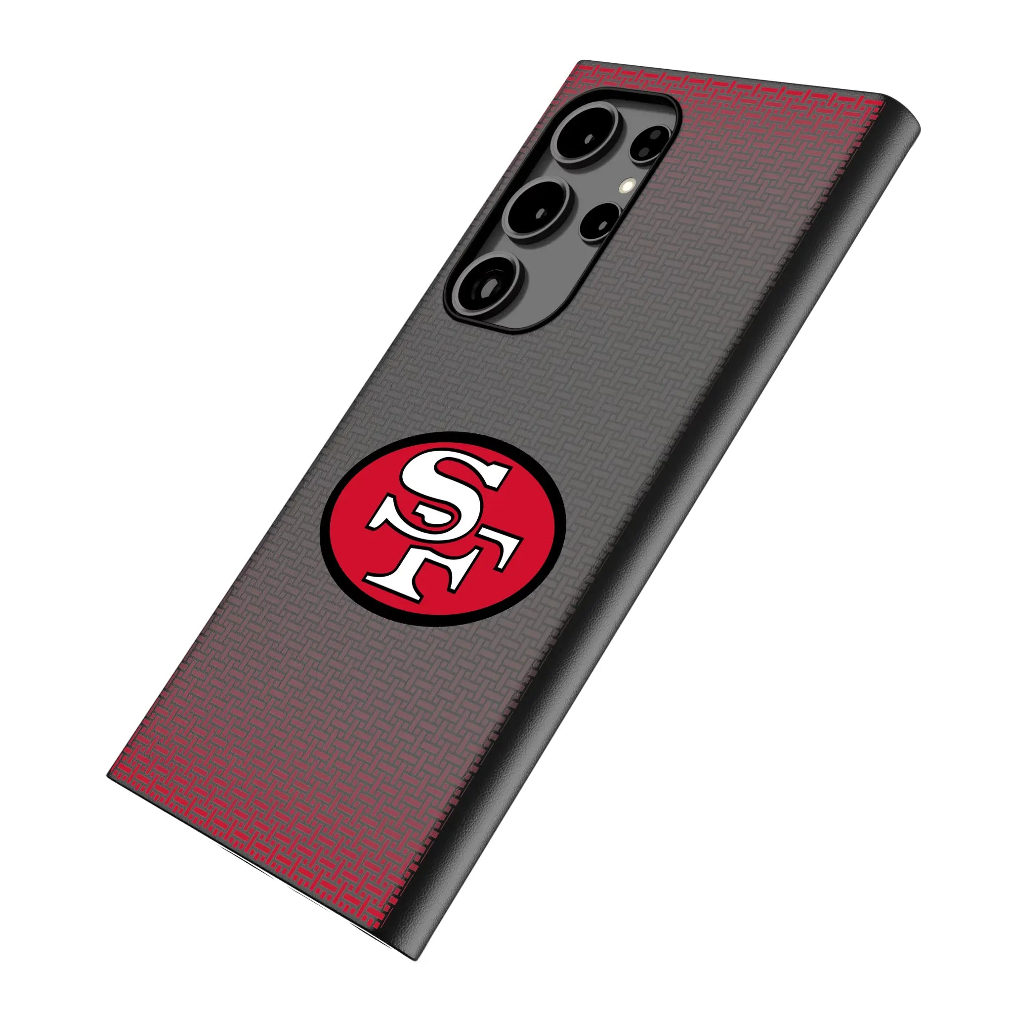 San Francisco 49ers Historic Collection Linen Galaxy MagSafe Compatible Phone Case for Samsung Galaxy - Isometric View