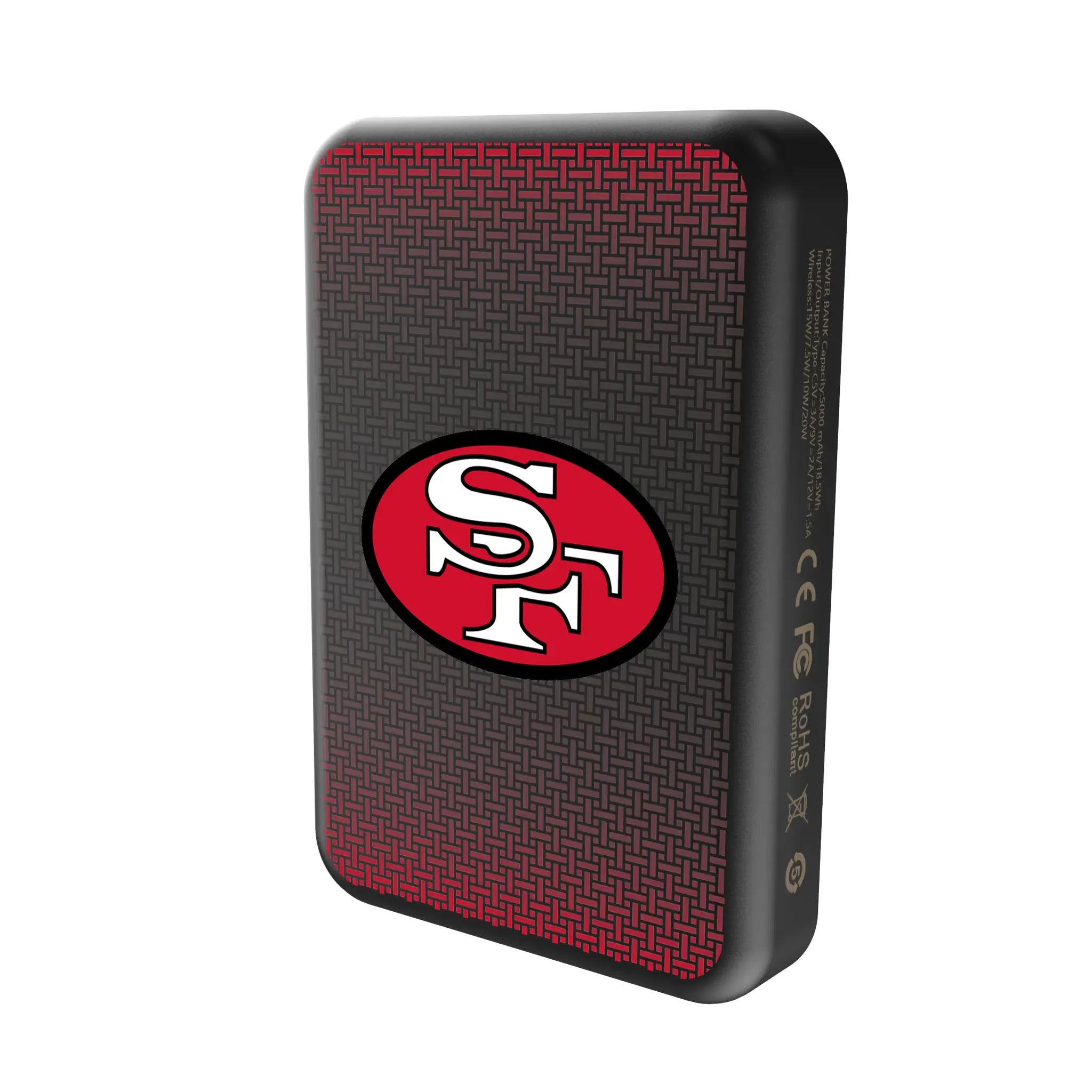 San Francisco 49ers Historic Collection Linen Wireless Mag Power Bank