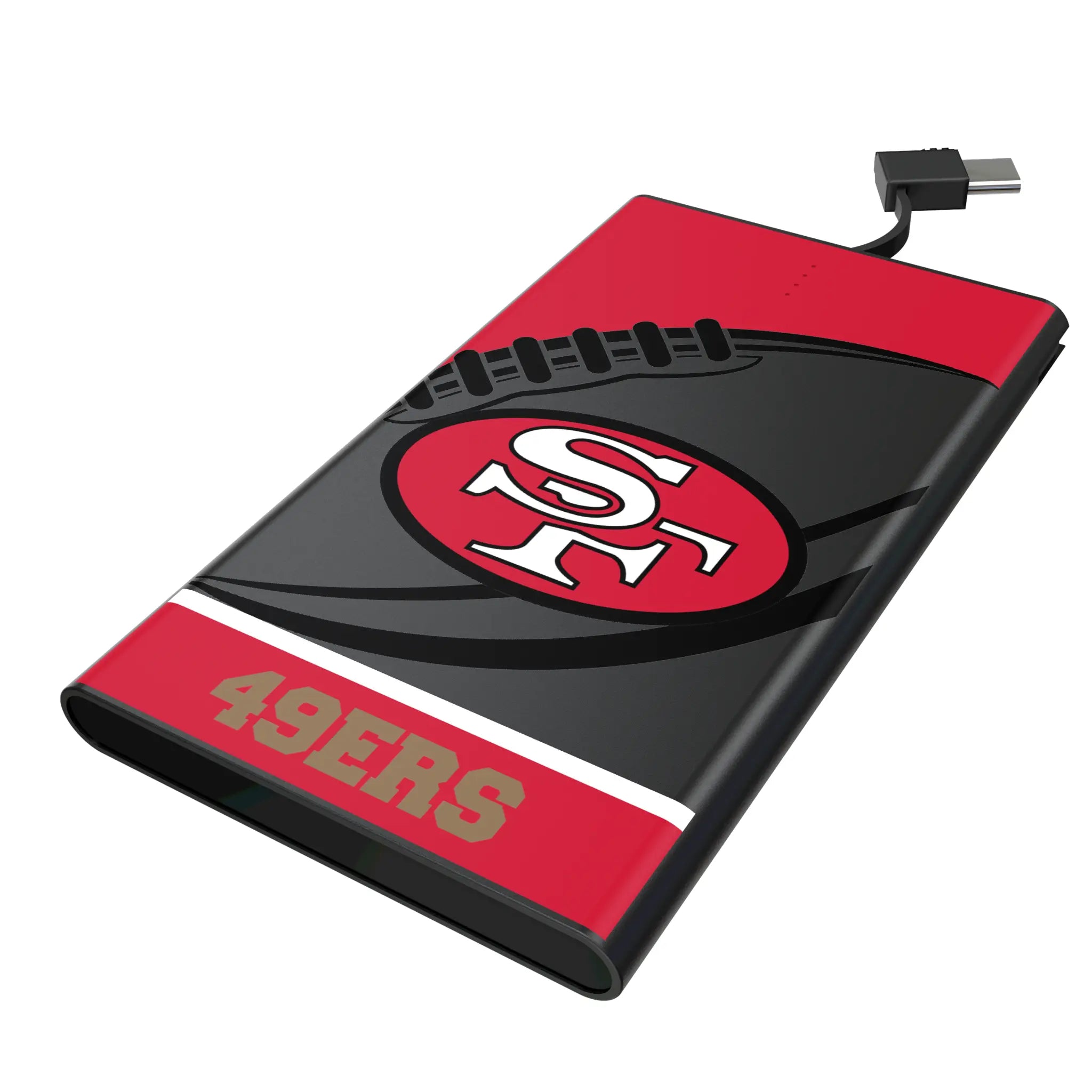 San Francisco 49ers Historic Collection Passtime 5000mAh Flat Power Bank