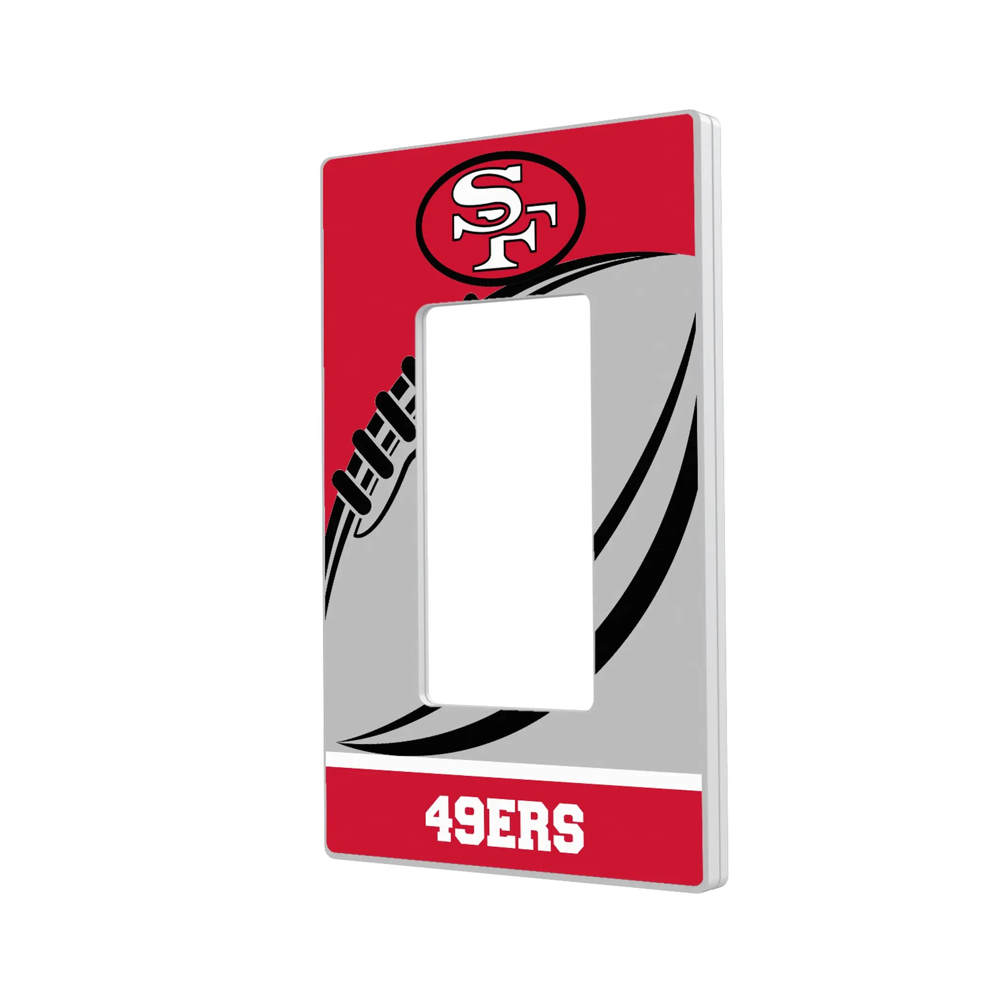 San Francisco 49ers Historic Collection Passtime Hidden-Screw Light Switch Plate#Style_Single Rocker