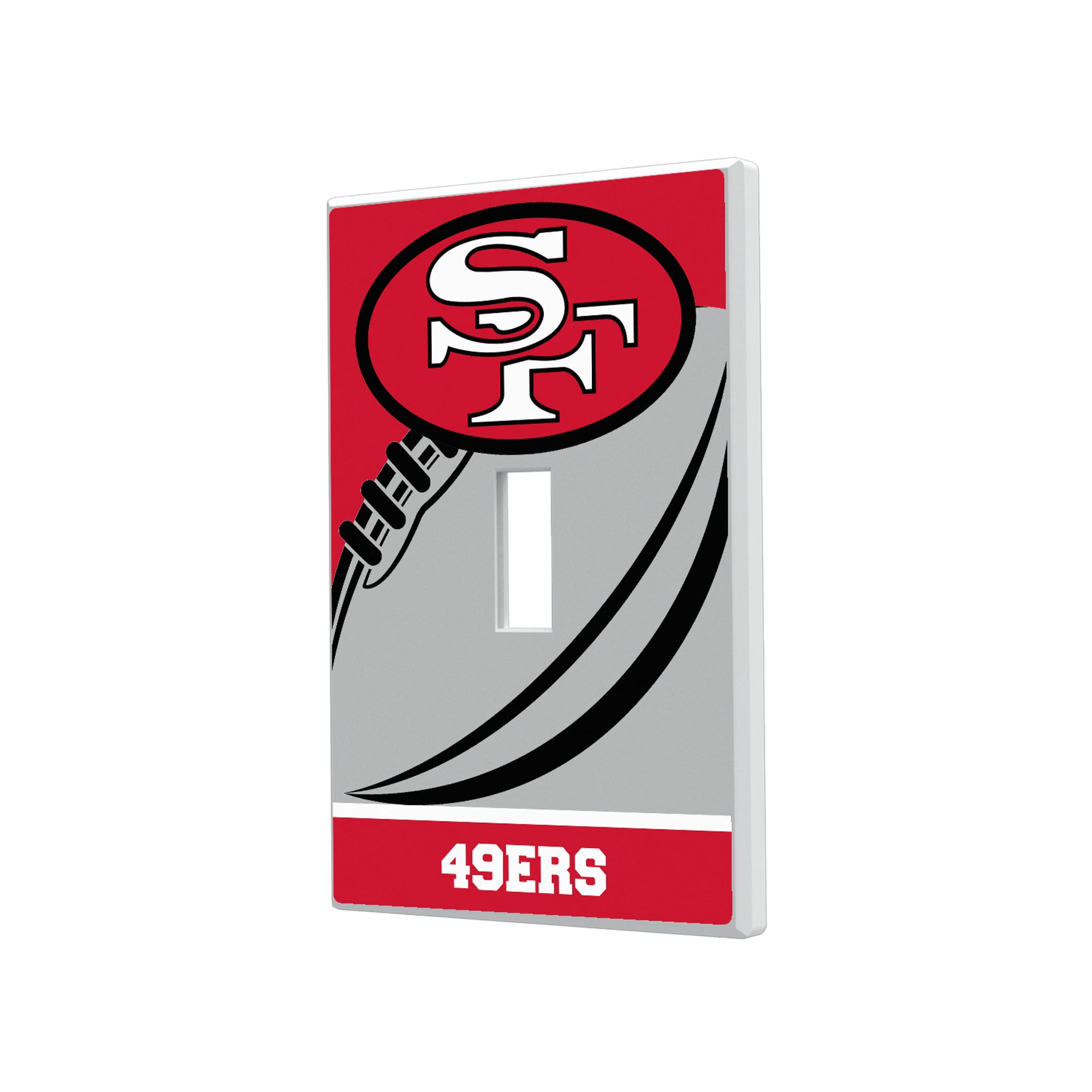 San Francisco 49ers Historic Collection Passtime Hidden-Screw Light Switch Plate#Style_Single Toggle