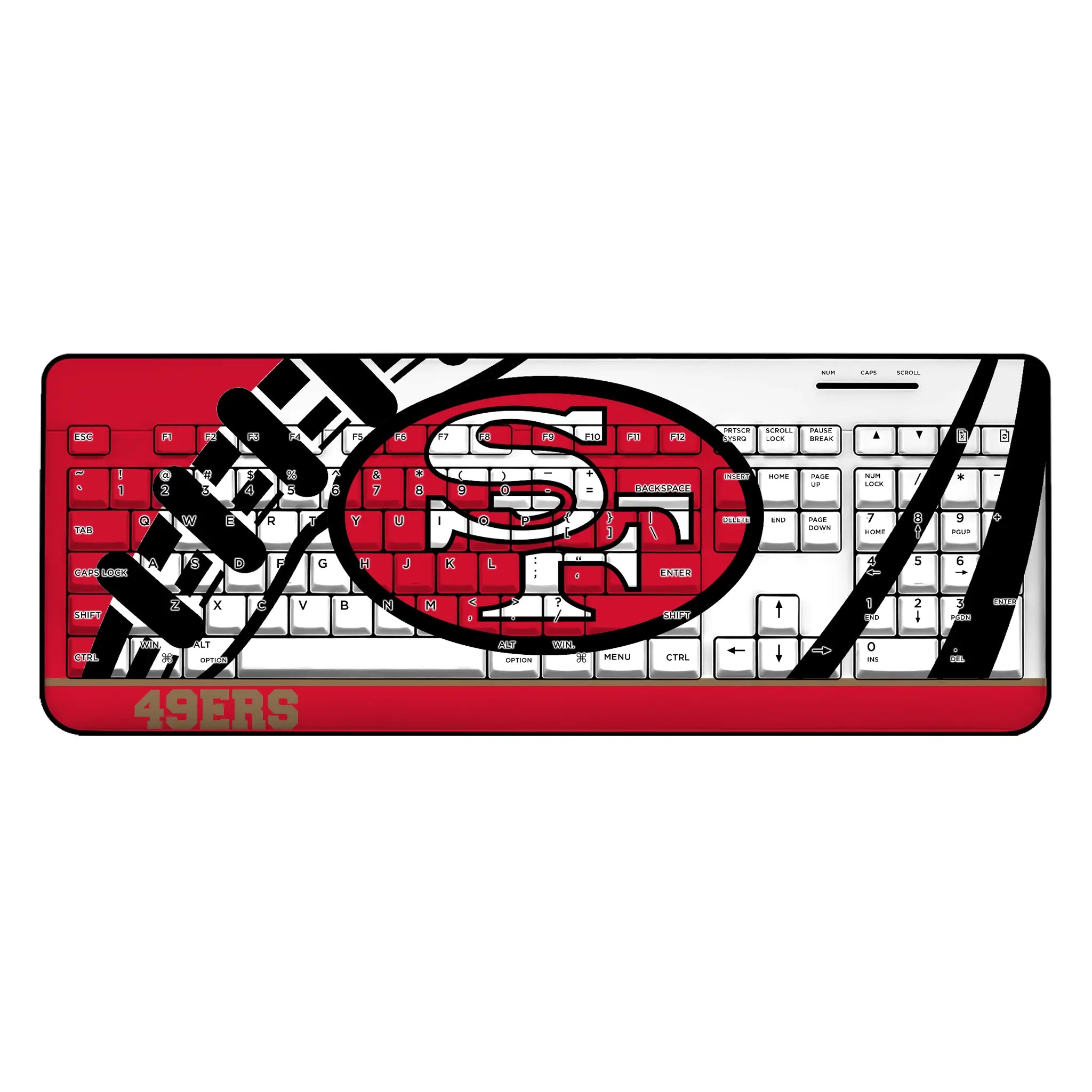 San Francisco 49ers Historic Collection Passtime Wireless USB Keyboard