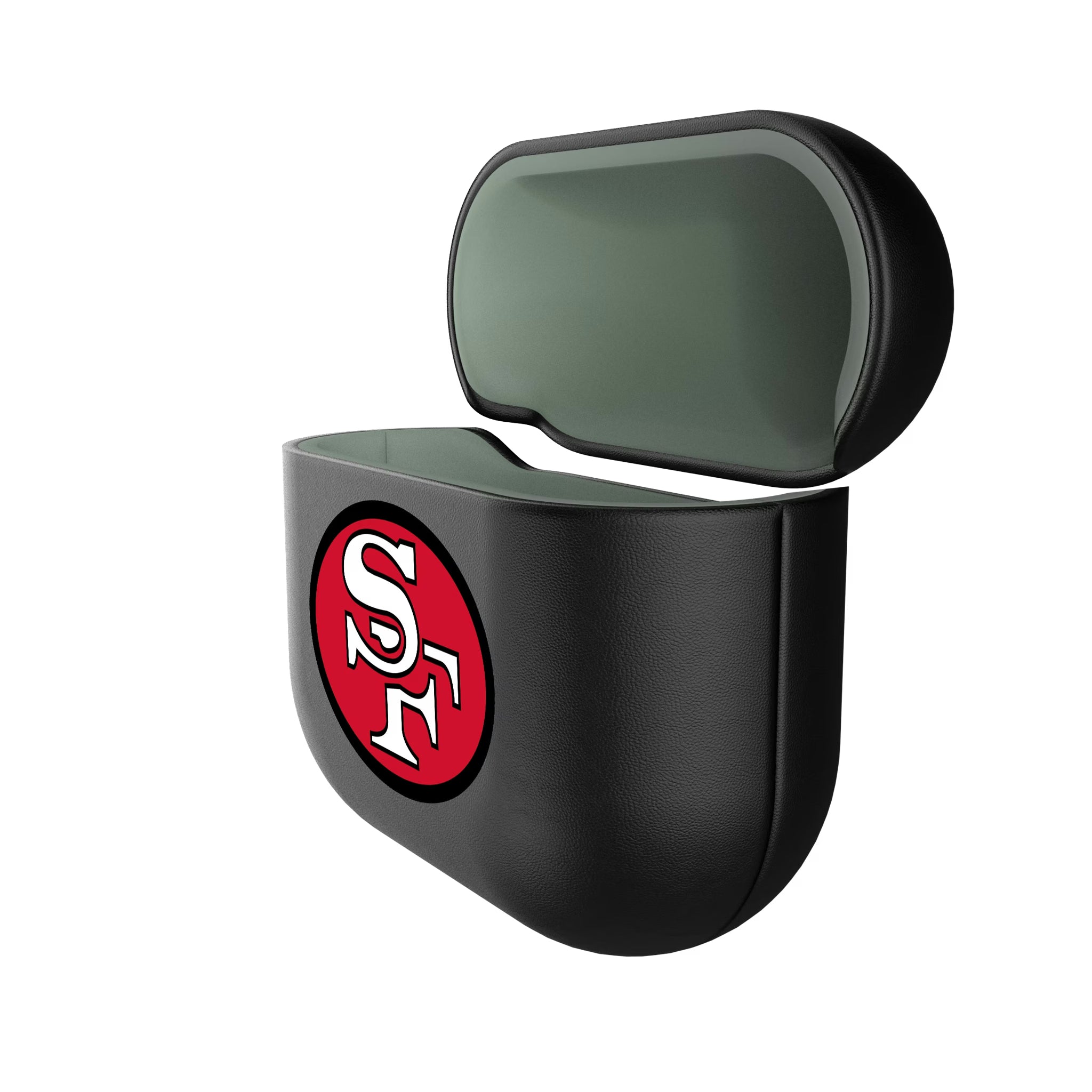 San Francisco 49ers Historic Collection Personalized Insignia AirPods AirPod Case Cover - Isometric View#Device_AirPods 4