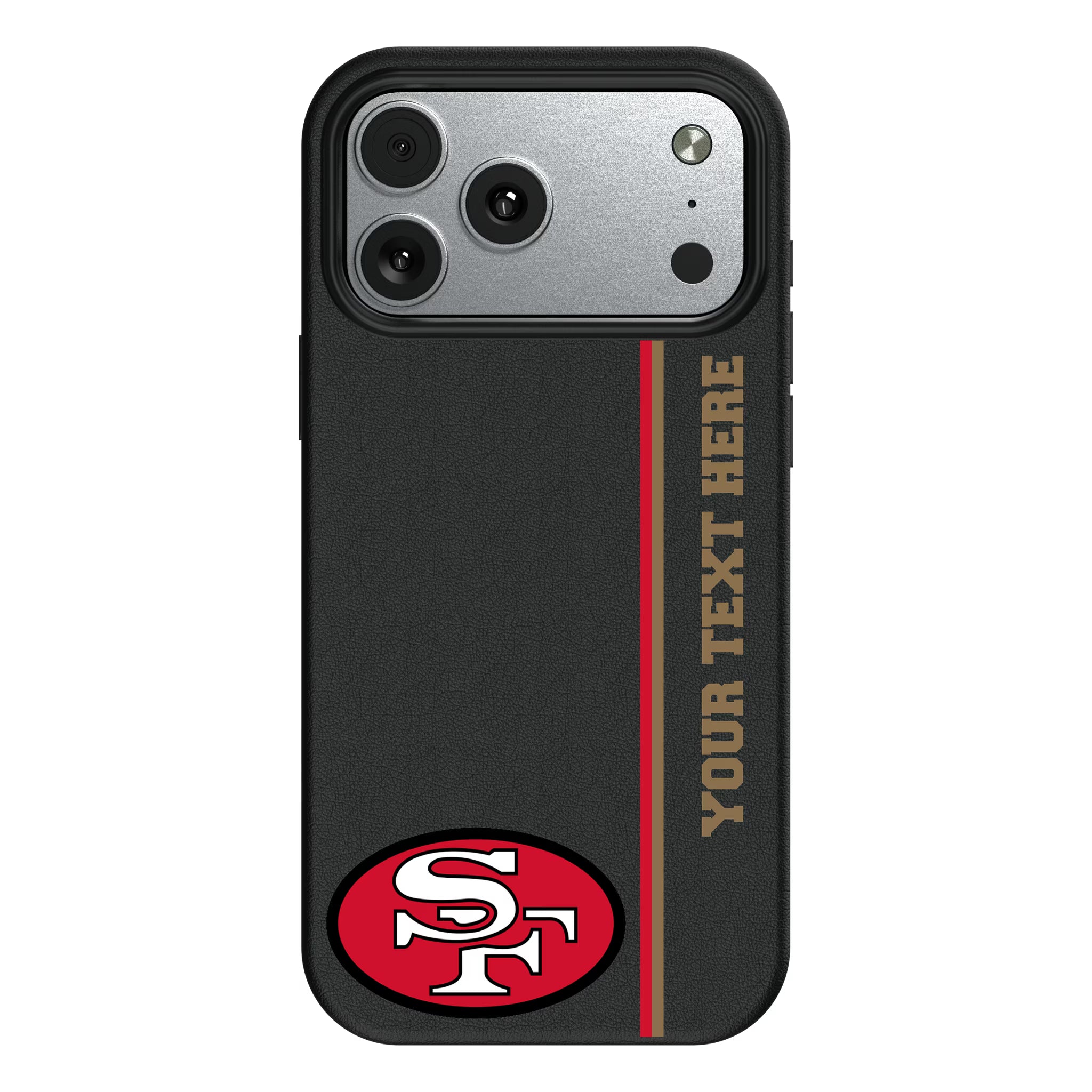 San Francisco 49ers Historic Collection Personalized Sidebard iPhone MagSafe Compatible Phone Case for Apple iPhone#Device_iPhone 17 Pro Max