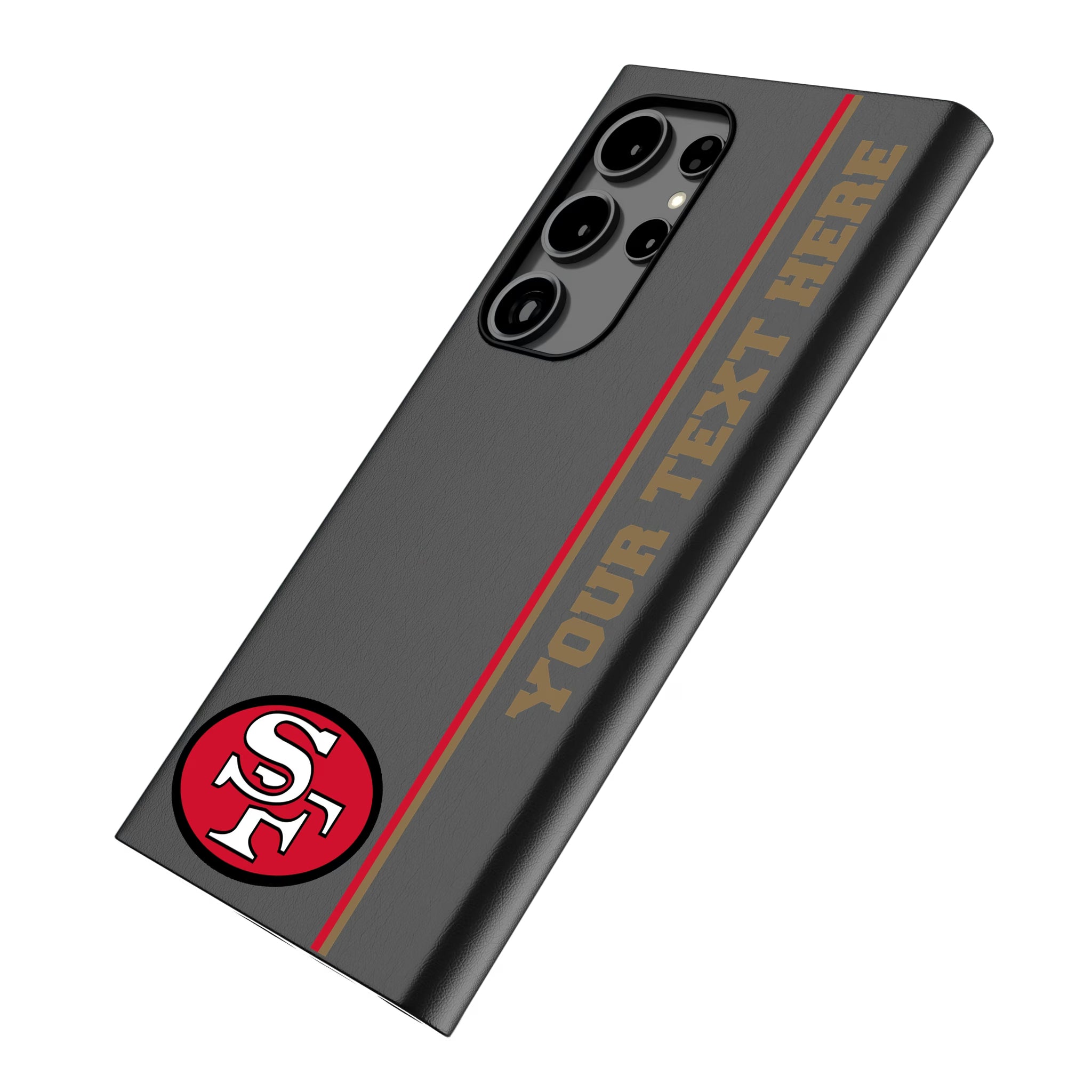 San Francisco 49ers Historic Collection Personalized Sidebard Galaxy MagSafe Compatible Phone Case for Samsung Galaxy - Isometric View