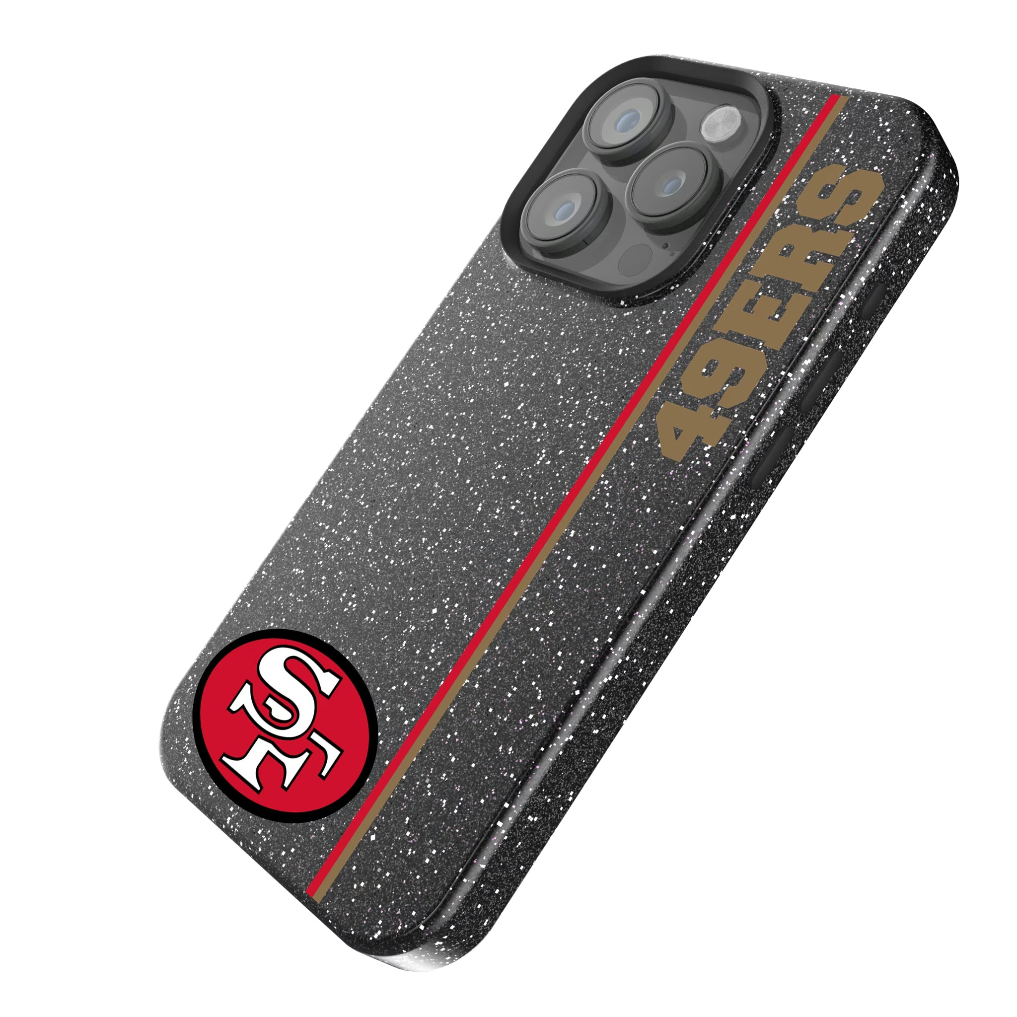 San Francisco 49ers Historic Collection Sidebar iPhone Bling Phone Case for Apple iPhone - Isometric View