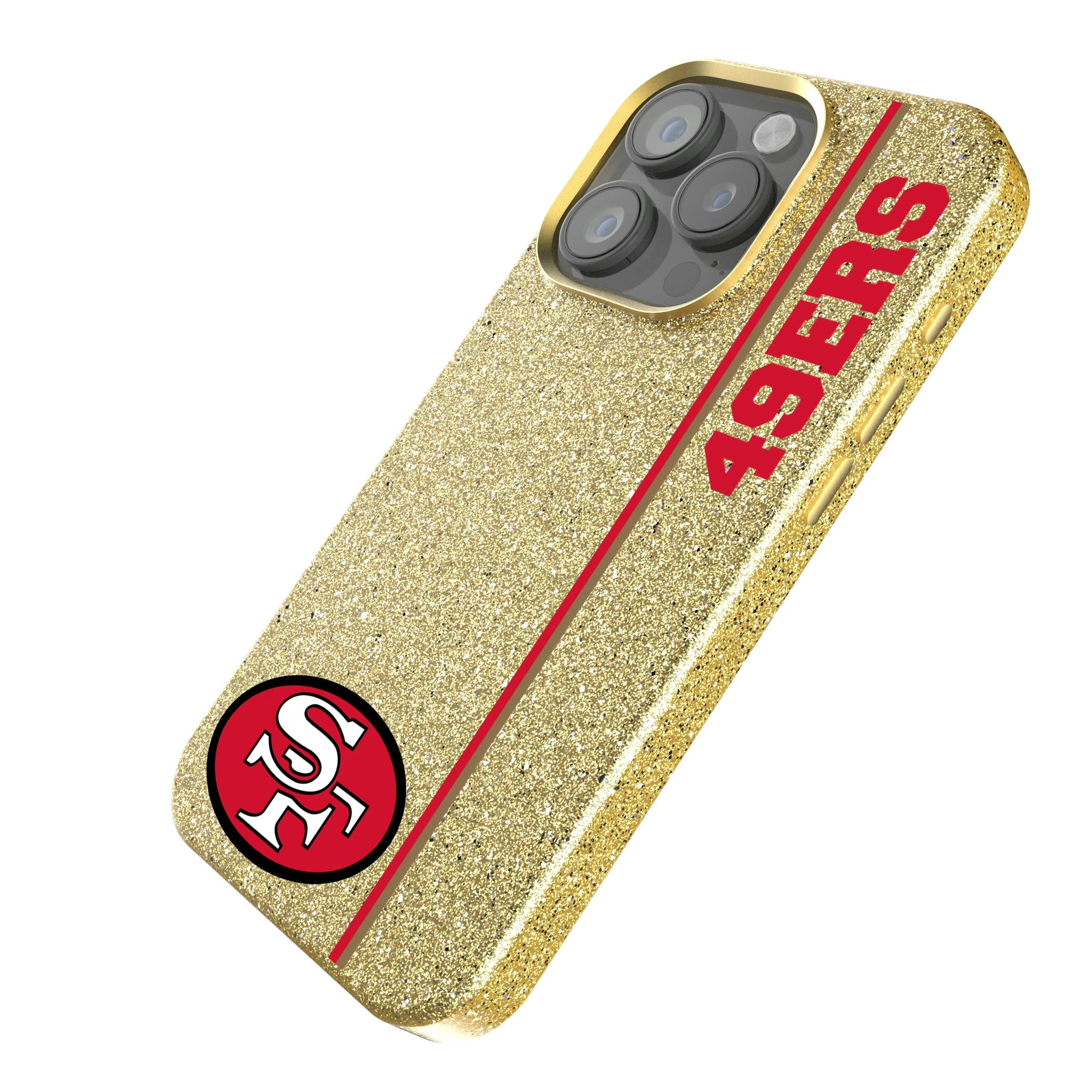San Francisco 49ers Historic Collection Sidebar iPhone Bling Phone Case for Apple iPhone - Isometric View