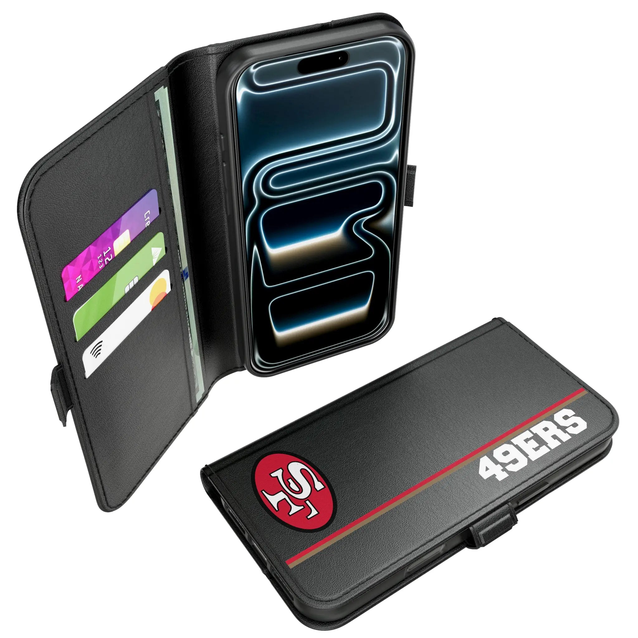 San Francisco 49ers Historic Collection Sidebar iPhone Folio Phone Case for Apple iPhone#Device_iPhone 17 Pro Max