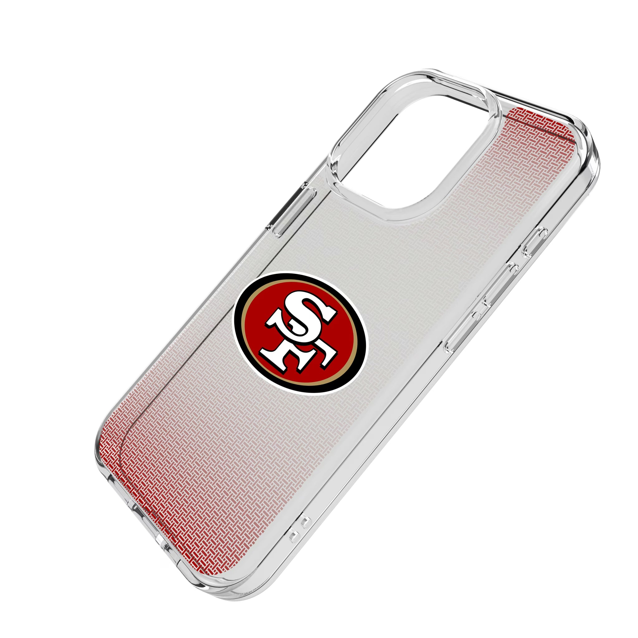 San Francisco 49ers Linen iPhone Clear Phone Case for Apple iPhone - Isometric View