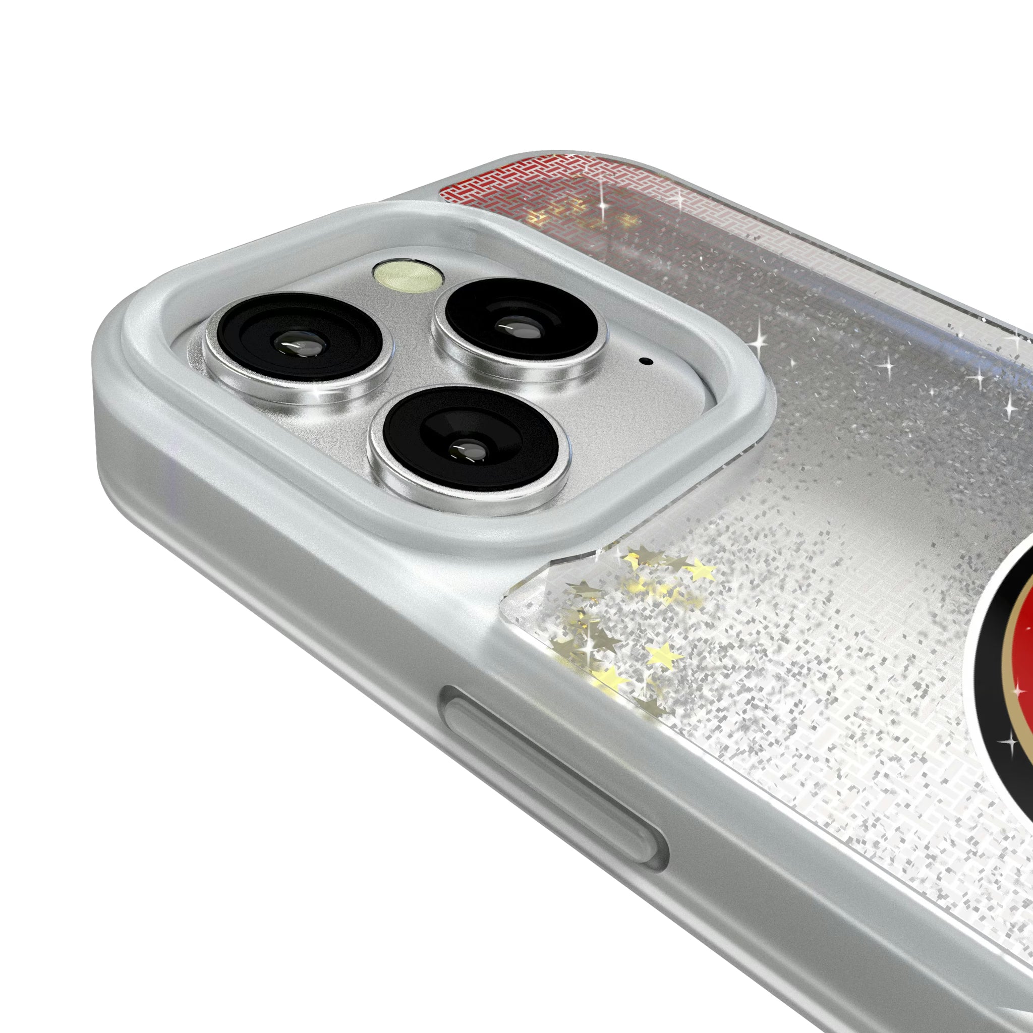 San Francisco 49ers Linen iPhone Glitter Phone Case for Apple iPhone - Detail#Device_iPhone 16 Pro
