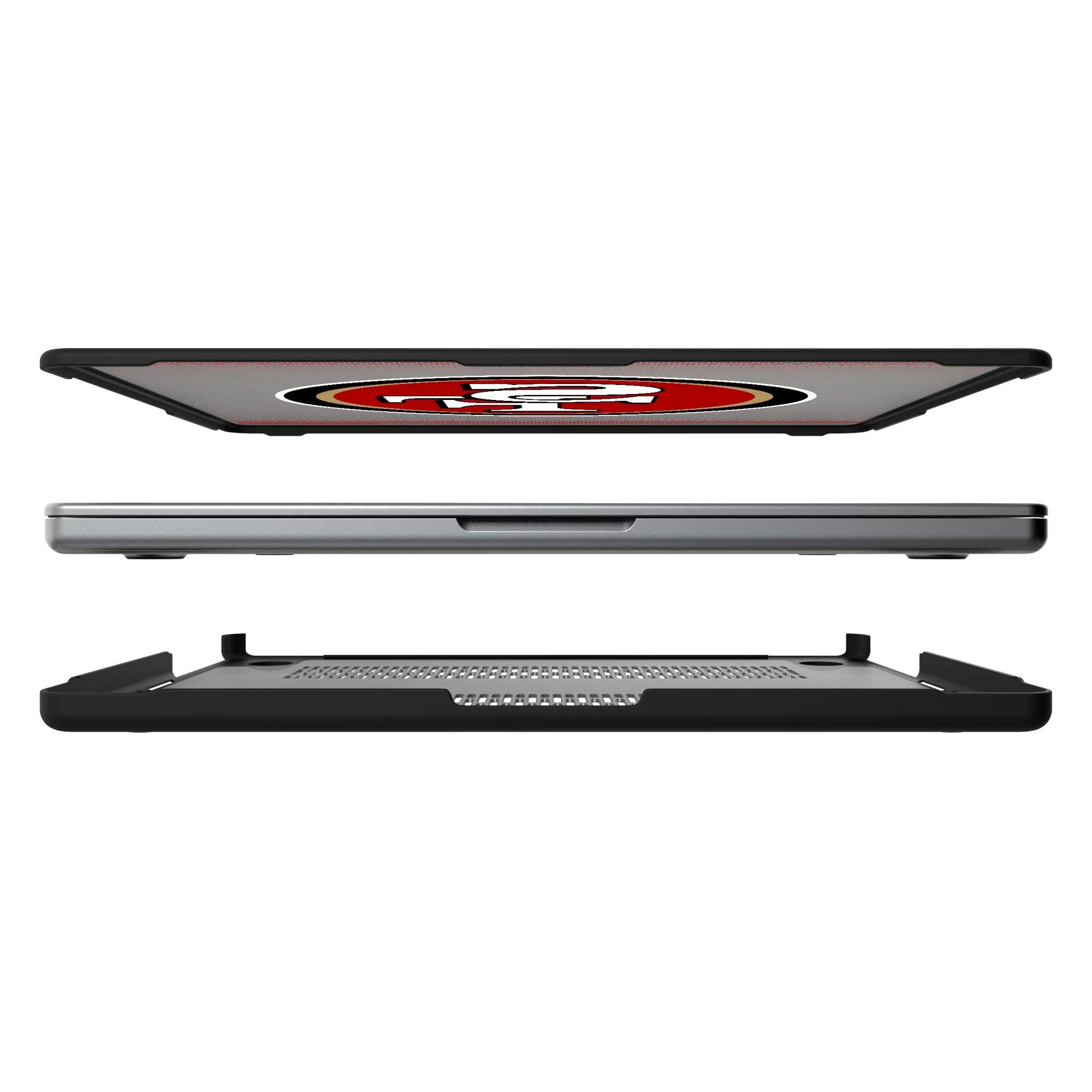 San Francisco 49ers Linen MacBook Laptop Case for Apple MacBook#Device_MacBook Pro (14-inch, 2021) / MacBook Pro (14-inch, 2023) / MacBook Pro (14-inch, 2024)