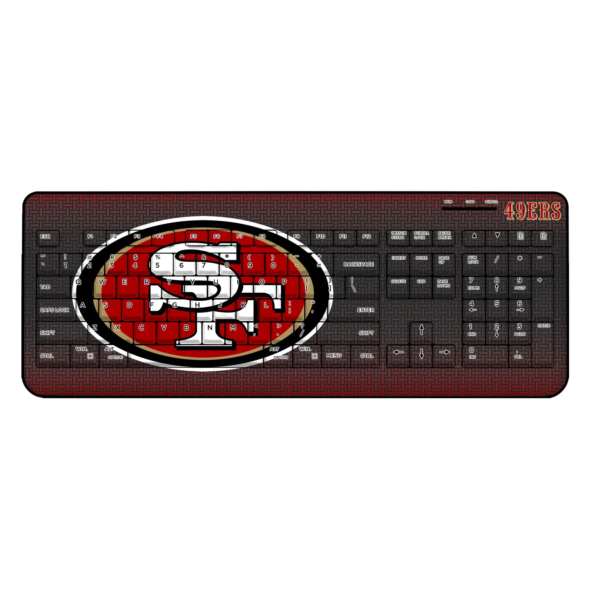 San Francisco 49ers Linen Wireless USB Keyboard