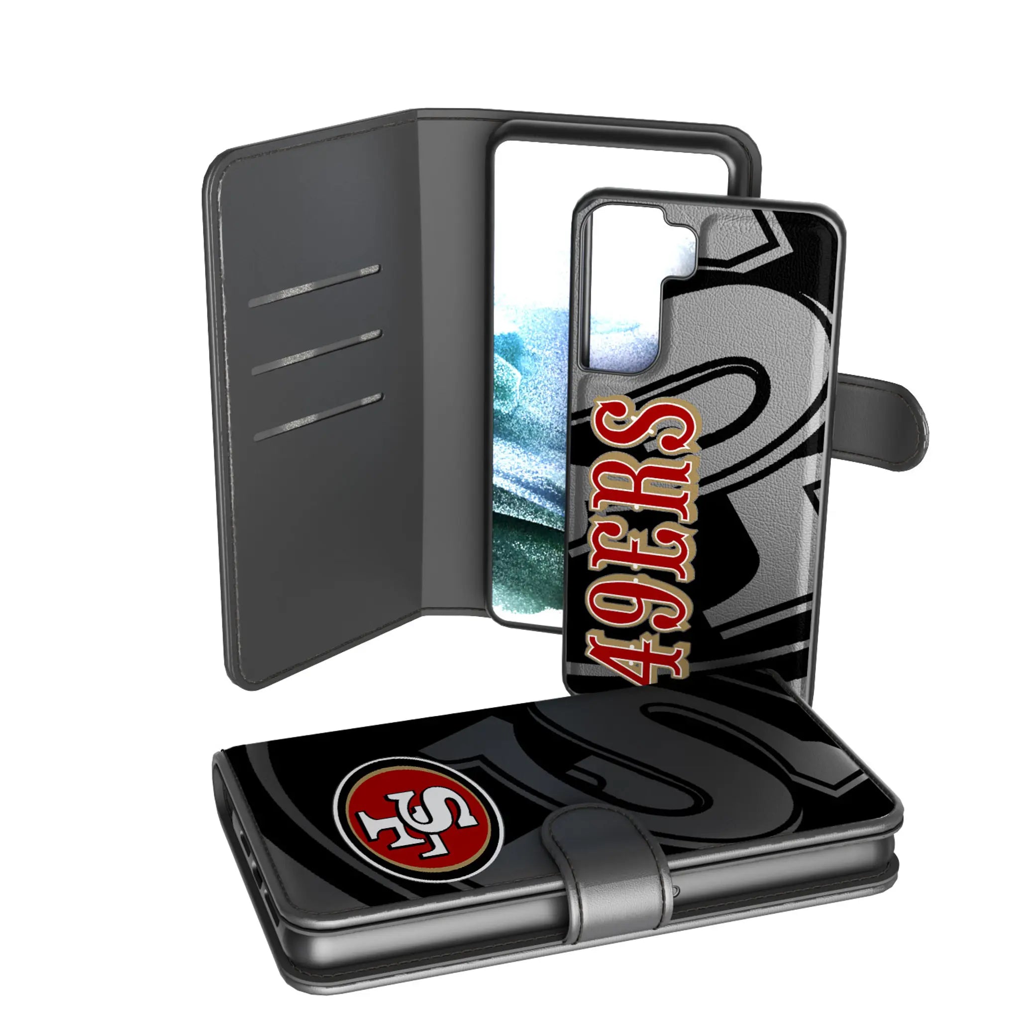San Francisco 49ers Monocolor Tilt Galaxy Wallet Phone Case for Samsung Galaxy