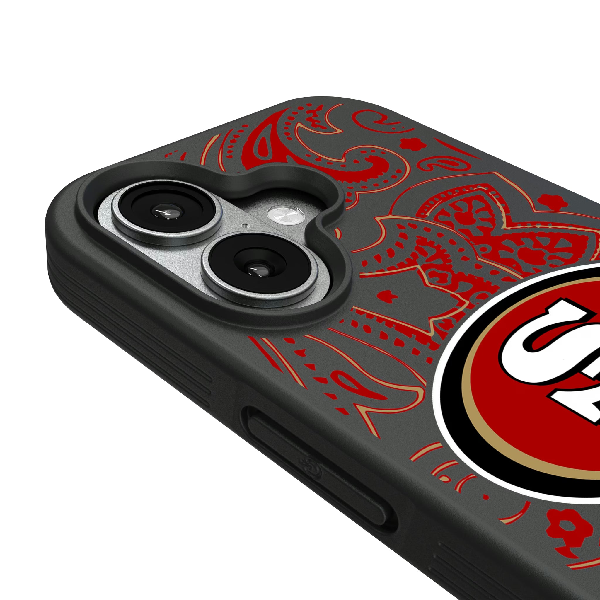 San Francisco 49ers Paisley iPhone Bump Phone Case for Apple iPhone - Detail#Device_iPhone 17
