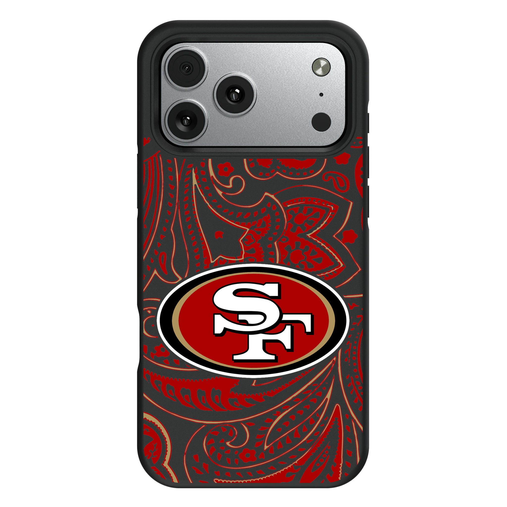 San Francisco 49ers Paisley iPhone Bump Phone Case for Apple iPhone#Device_iPhone 17 Pro Max