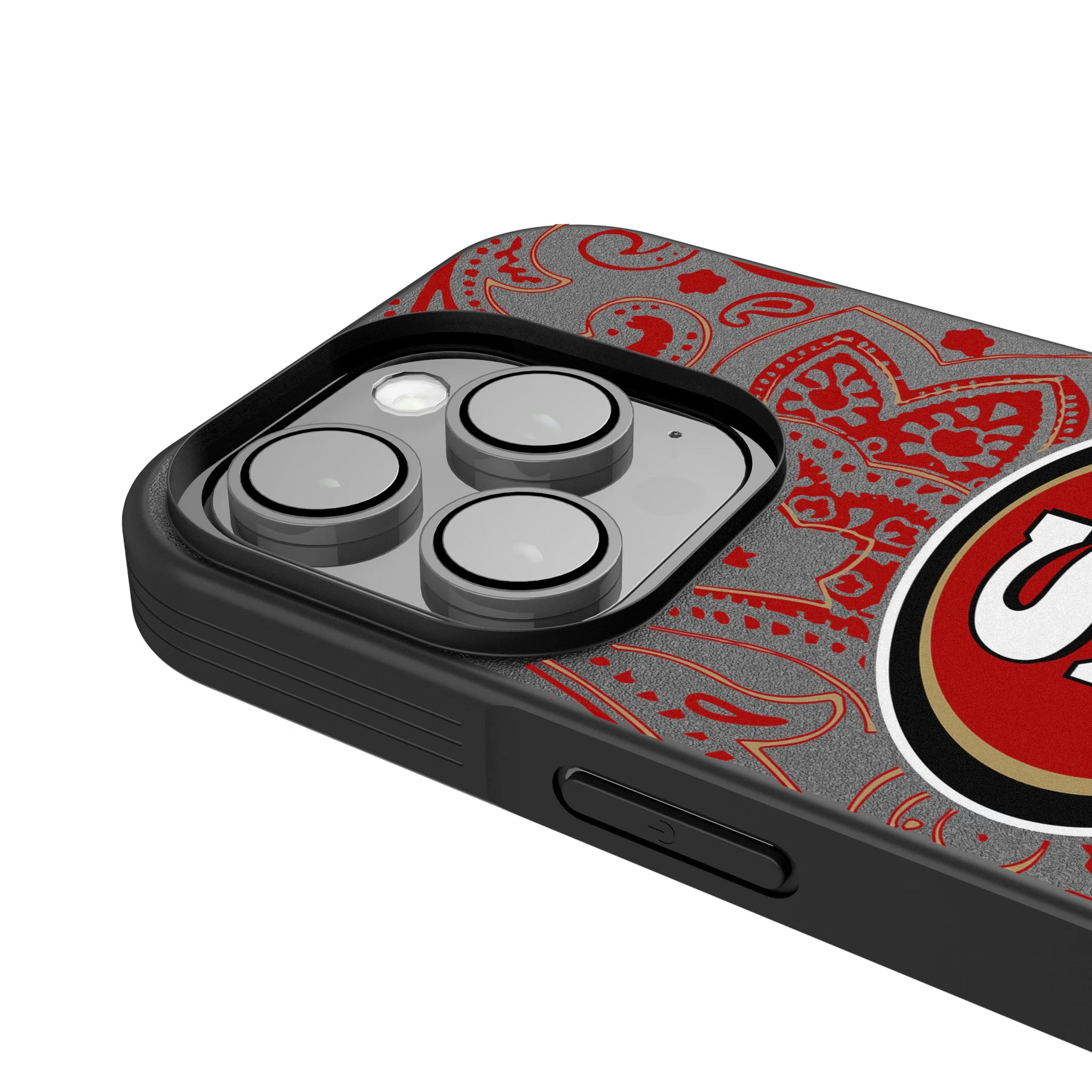 San Francisco 49ers Paisley iPhone Bump Phone Case for Apple iPhone - Detail