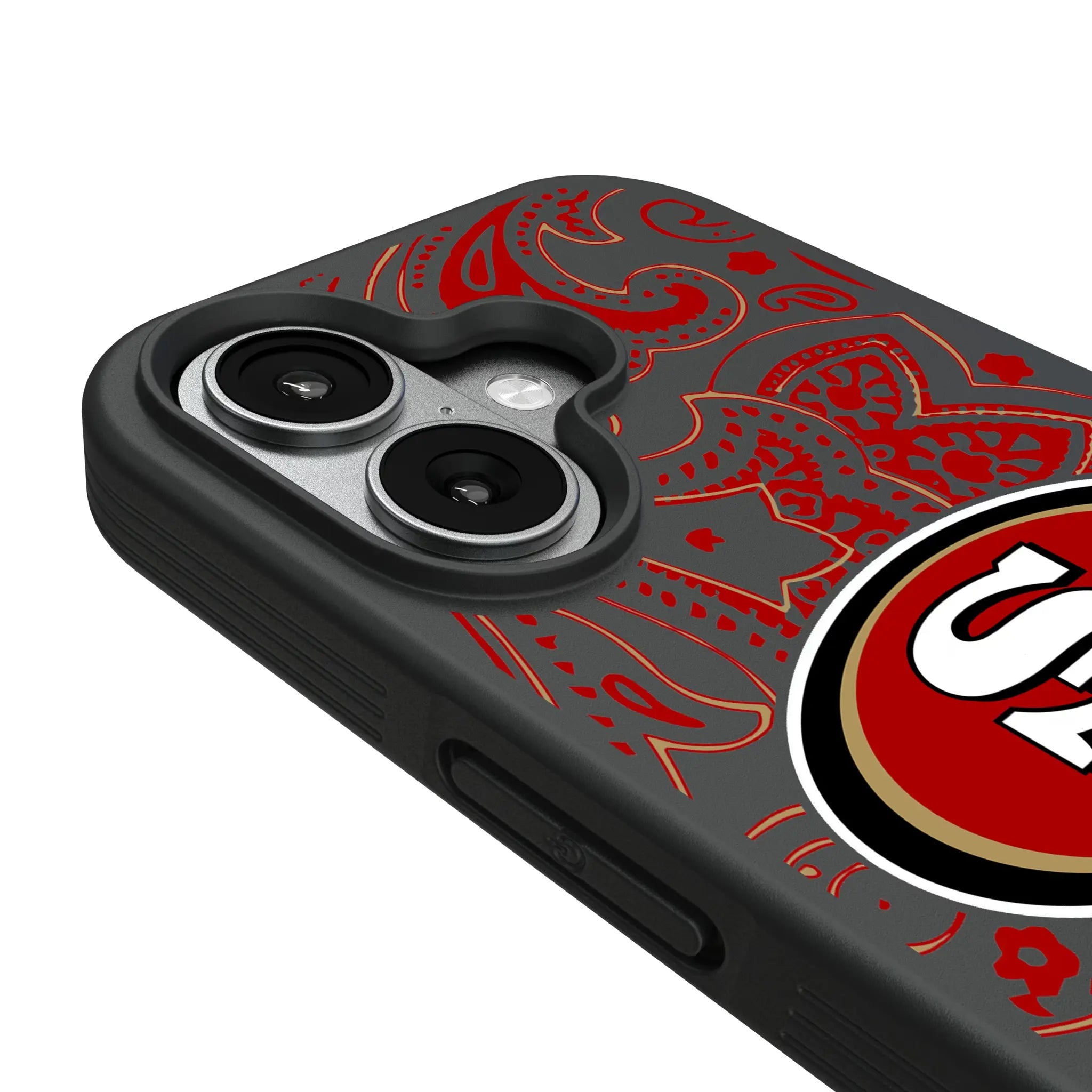 San Francisco 49ers Paisley iPhone Bump Phone Case for Apple iPhone - Detail#Device_iPhone 17