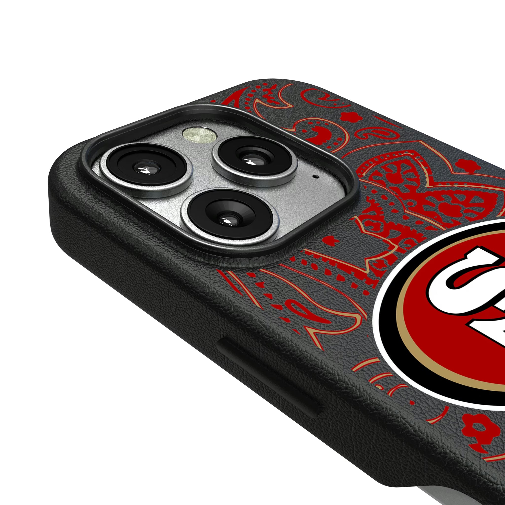 San Francisco 49ers Paisley iPhone MagSafe Compatible Phone Case for Apple iPhone - Detail