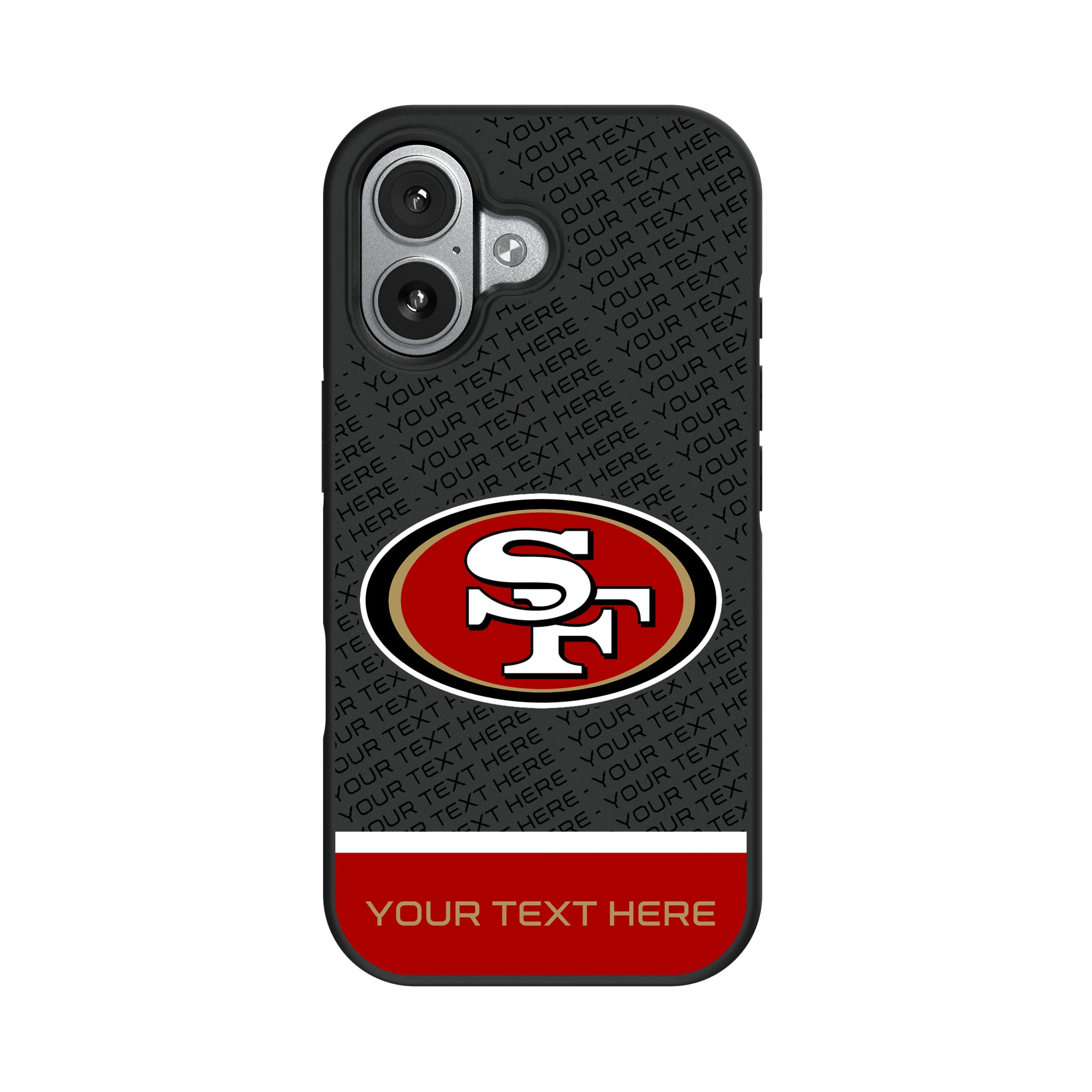 San Francisco 49ers Personalized EndZone Plus iPhone Bump Phone Case for Apple iPhone#Device_iPhone 17