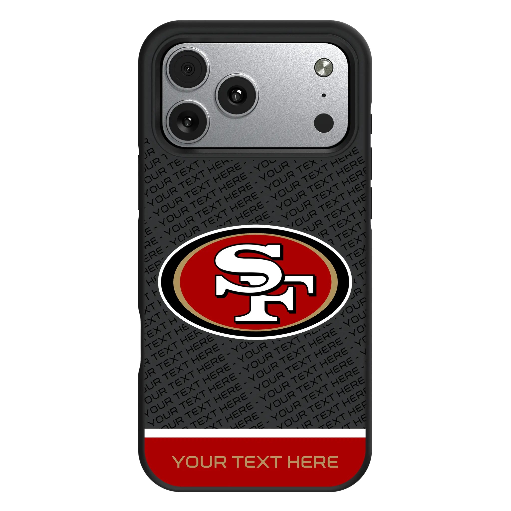 San Francisco 49ers Personalized EndZone Plus iPhone Bump Phone Case for Apple iPhone#Device_iPhone 17 Pro Max