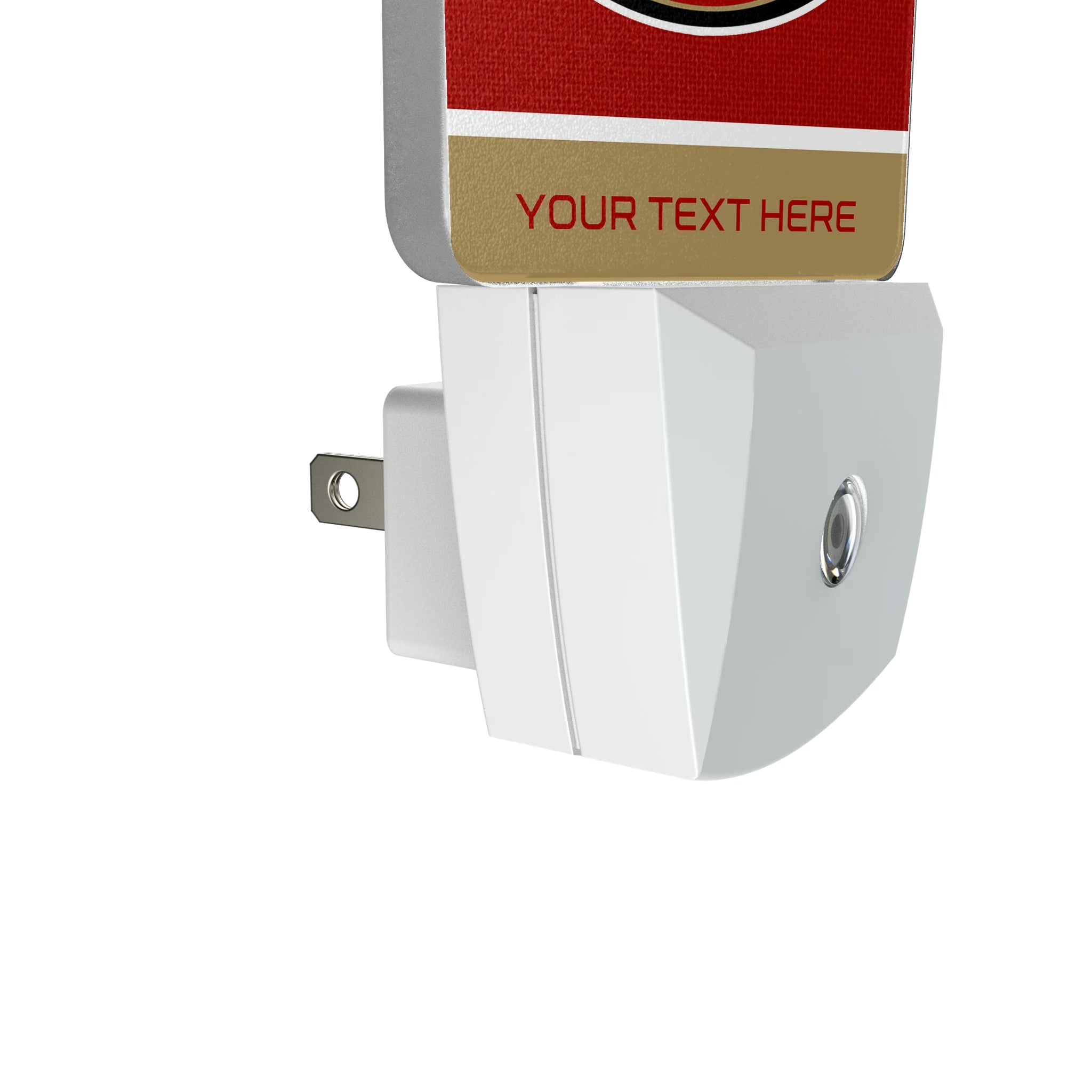 San Francisco 49ers Personalized Endzone Solid Night Light 2-Pack - Detail