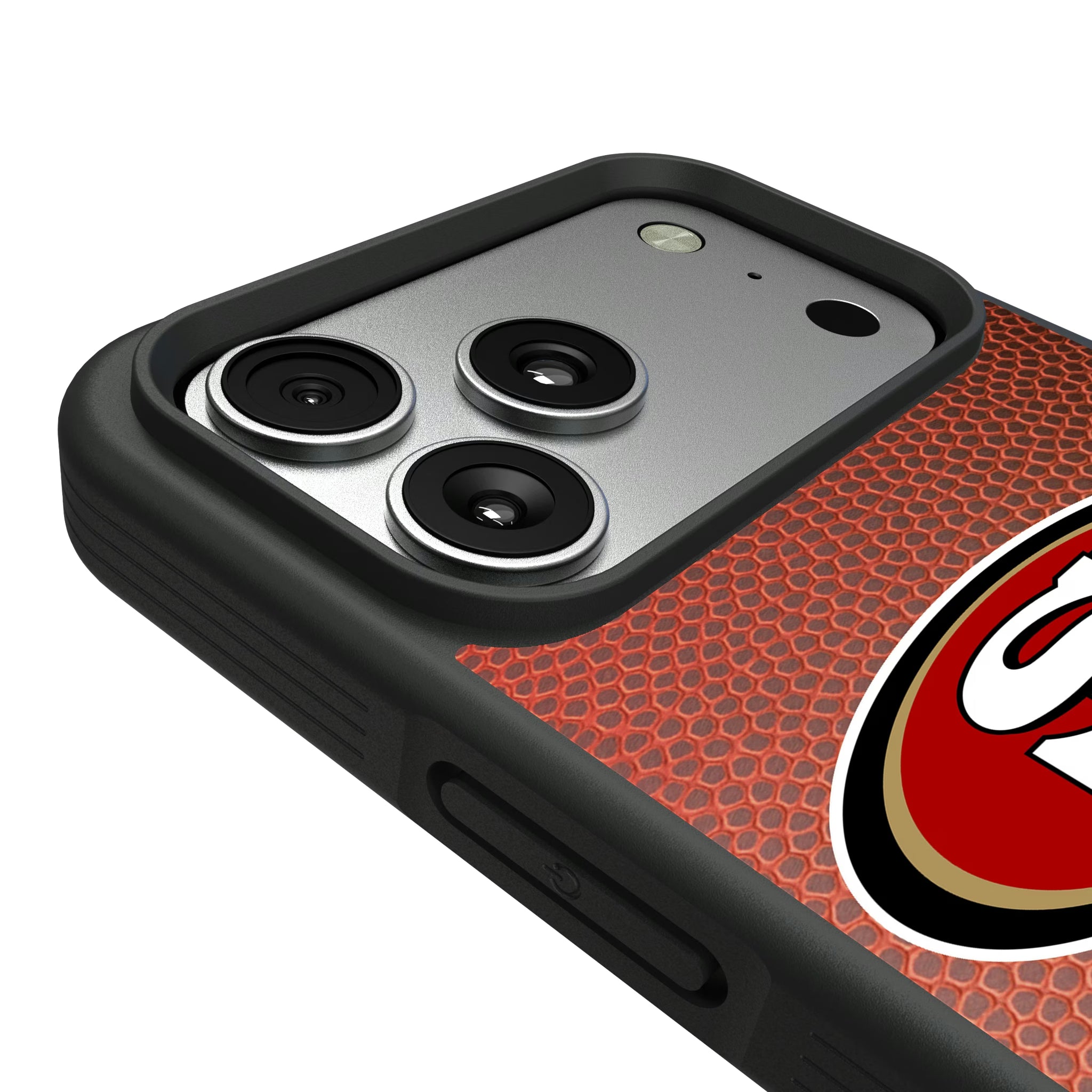 San Francisco 49ers Personalized Football iPhone Bump Phone Case for Apple iPhone - Detail#Device_iPhone 17 Pro Max