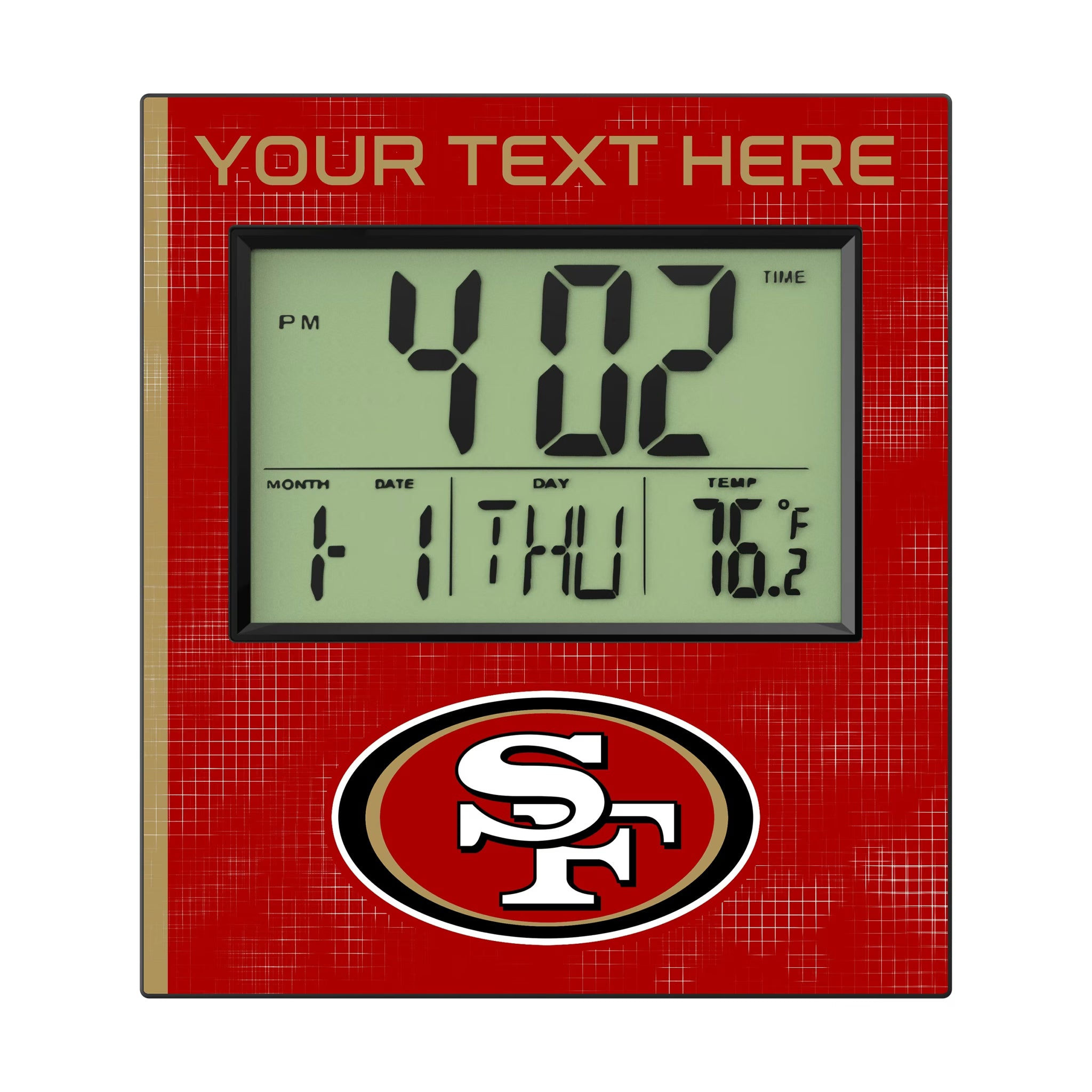 San Francisco 49ers Personalized Hatch Wall Clock
