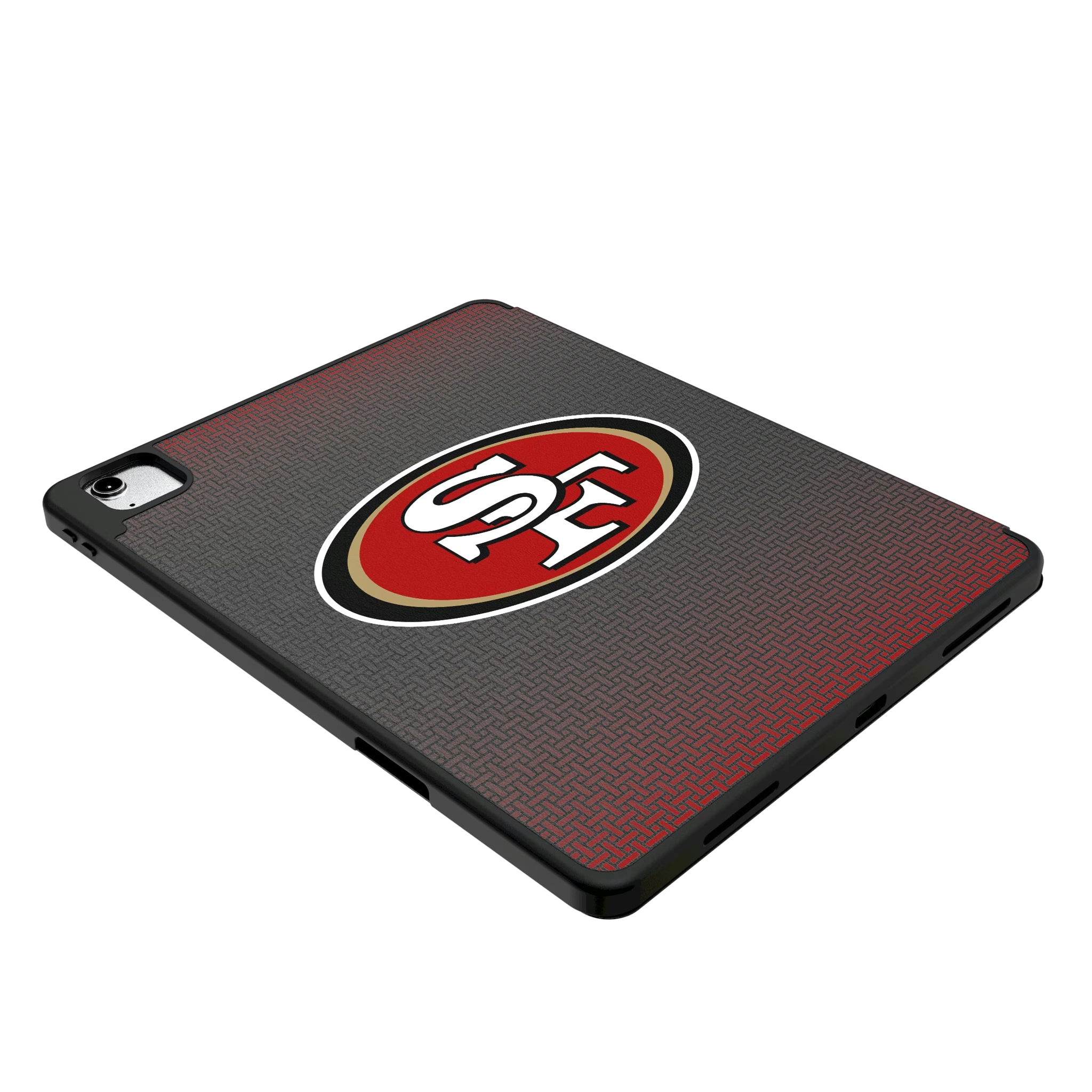San Francisco 49ers Personalized Linen iPad Tablet Case for Apple iPad - Isometric View