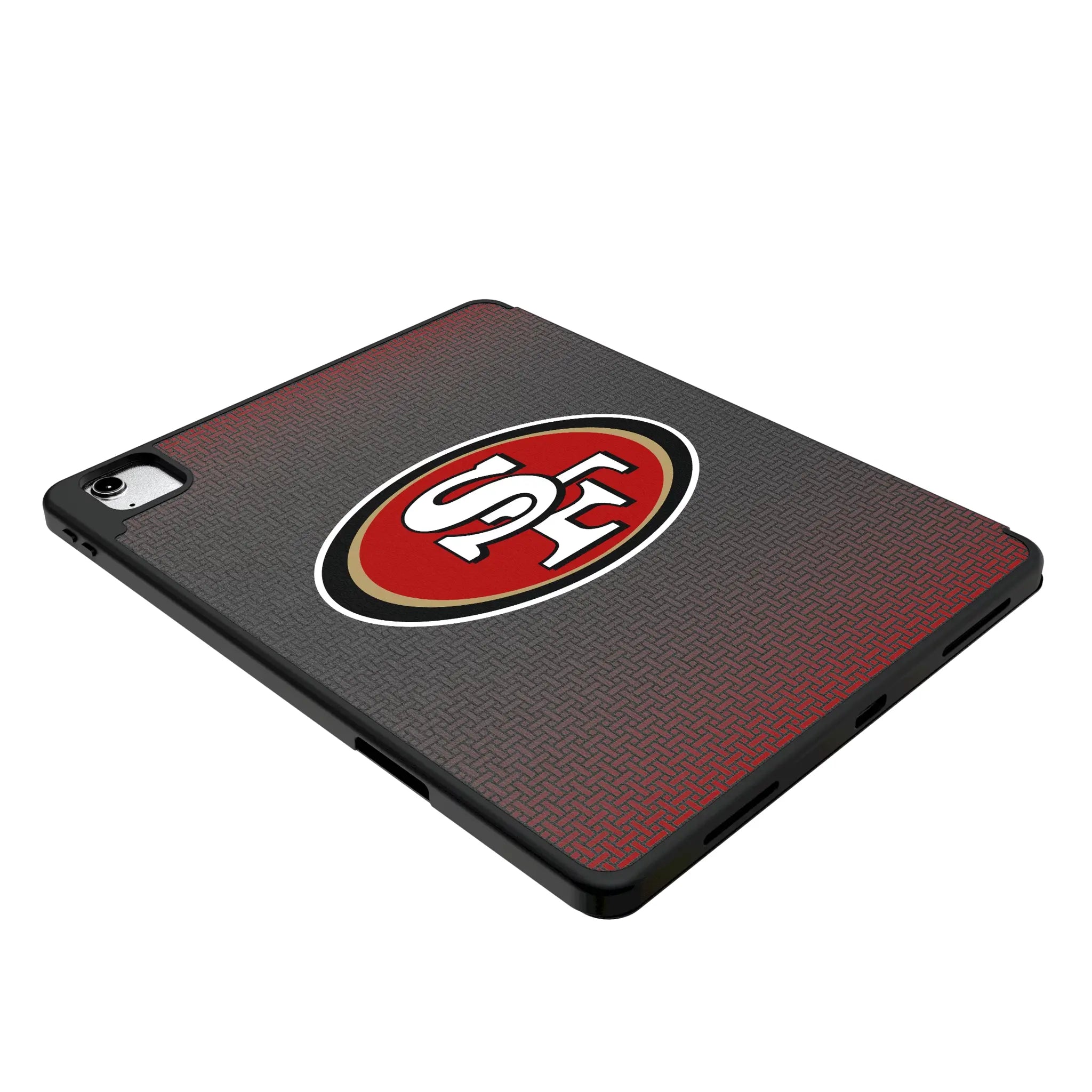 San Francisco 49ers Personalized Linen iPad Tablet Case for Apple iPad - Isometric View