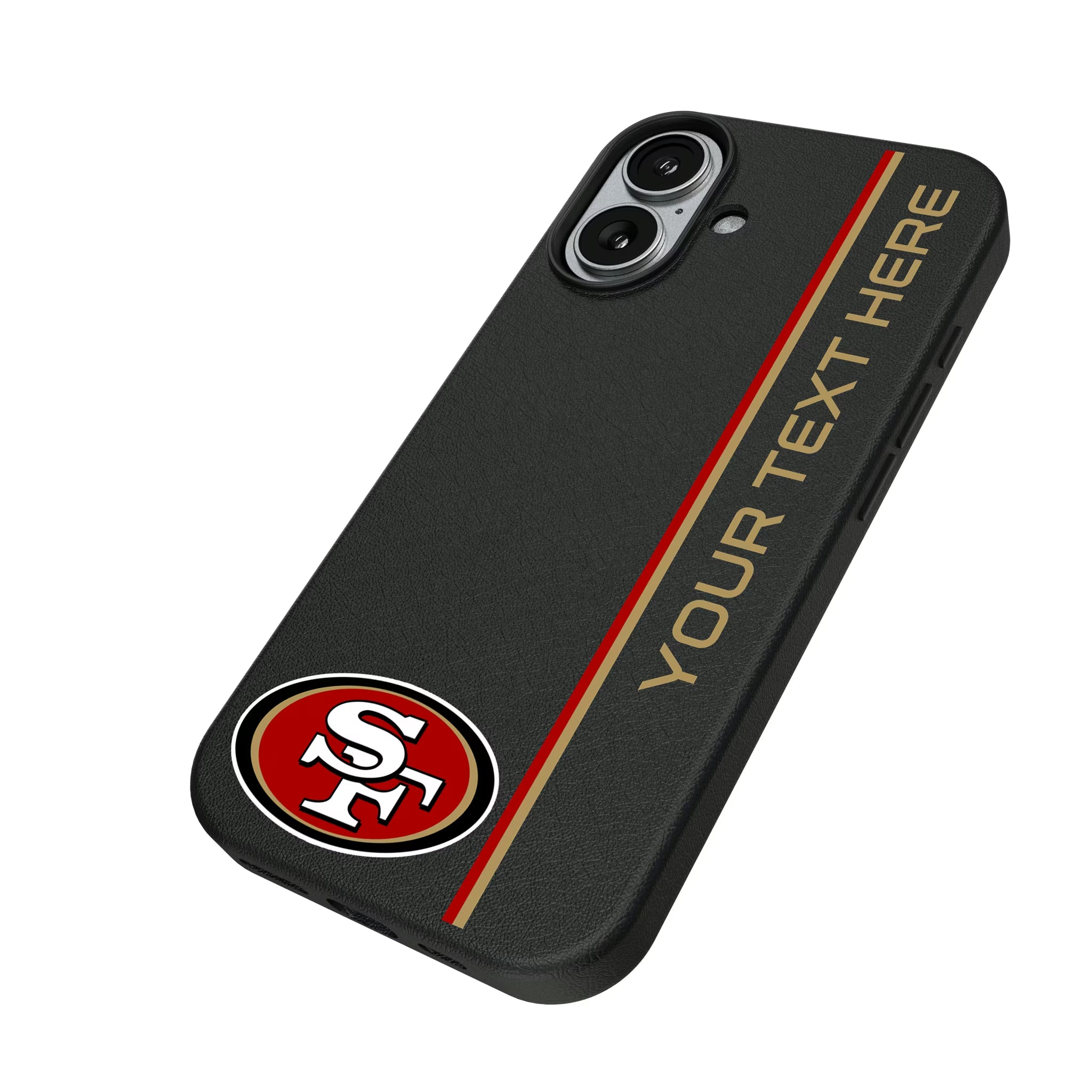 San Francisco 49ers Personalized Sidebard iPhone MagSafe Compatible Phone Case for Apple iPhone - Isometric View#Device_iPhone 17