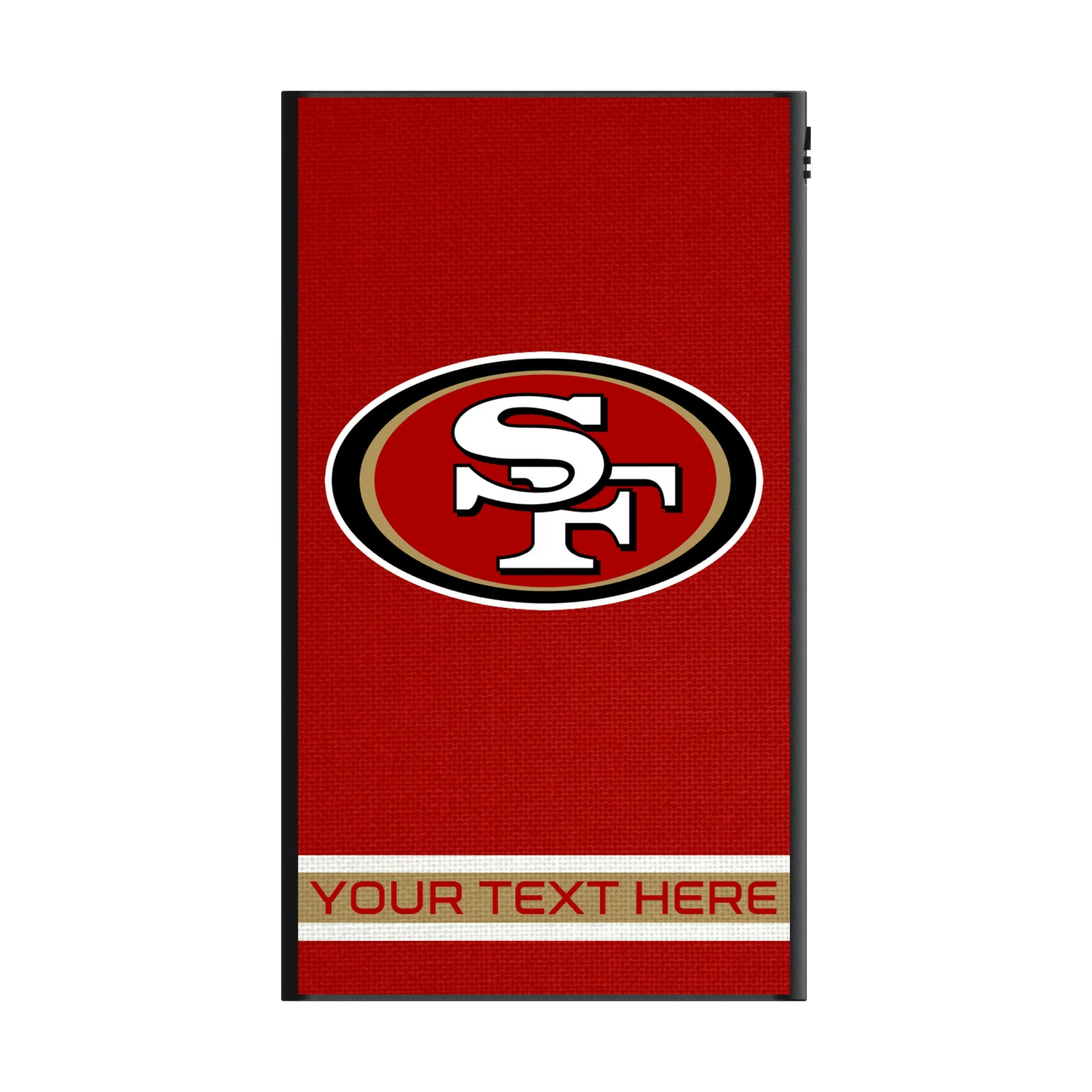 San Francisco 49ers Personalized Stripe 5000mAh Flat Powerbank