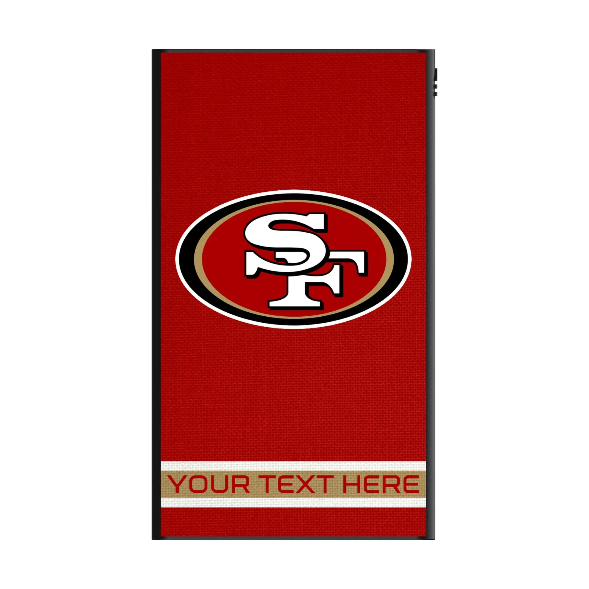 San Francisco 49ers Personalized Stripe 5000mAh Flat Power Bank